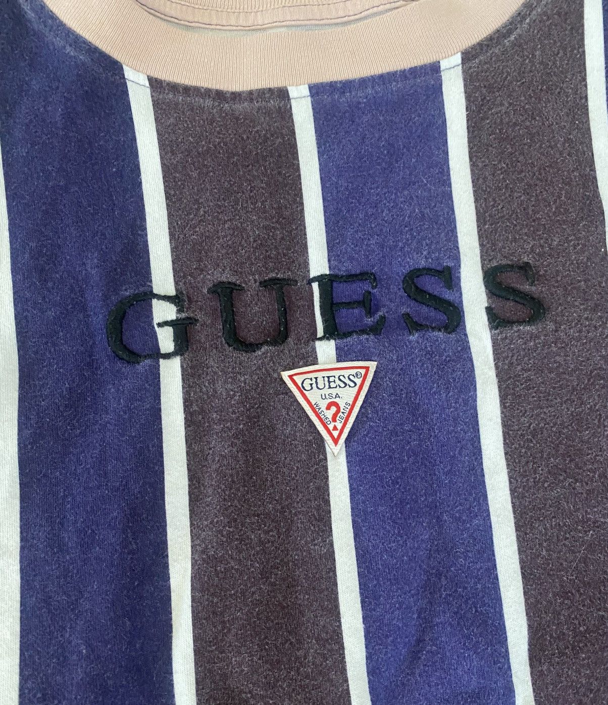 Guess Guess Striped Long Sleeve Tee Size US L / EU 52-54 / 3 - 3 Thumbnail