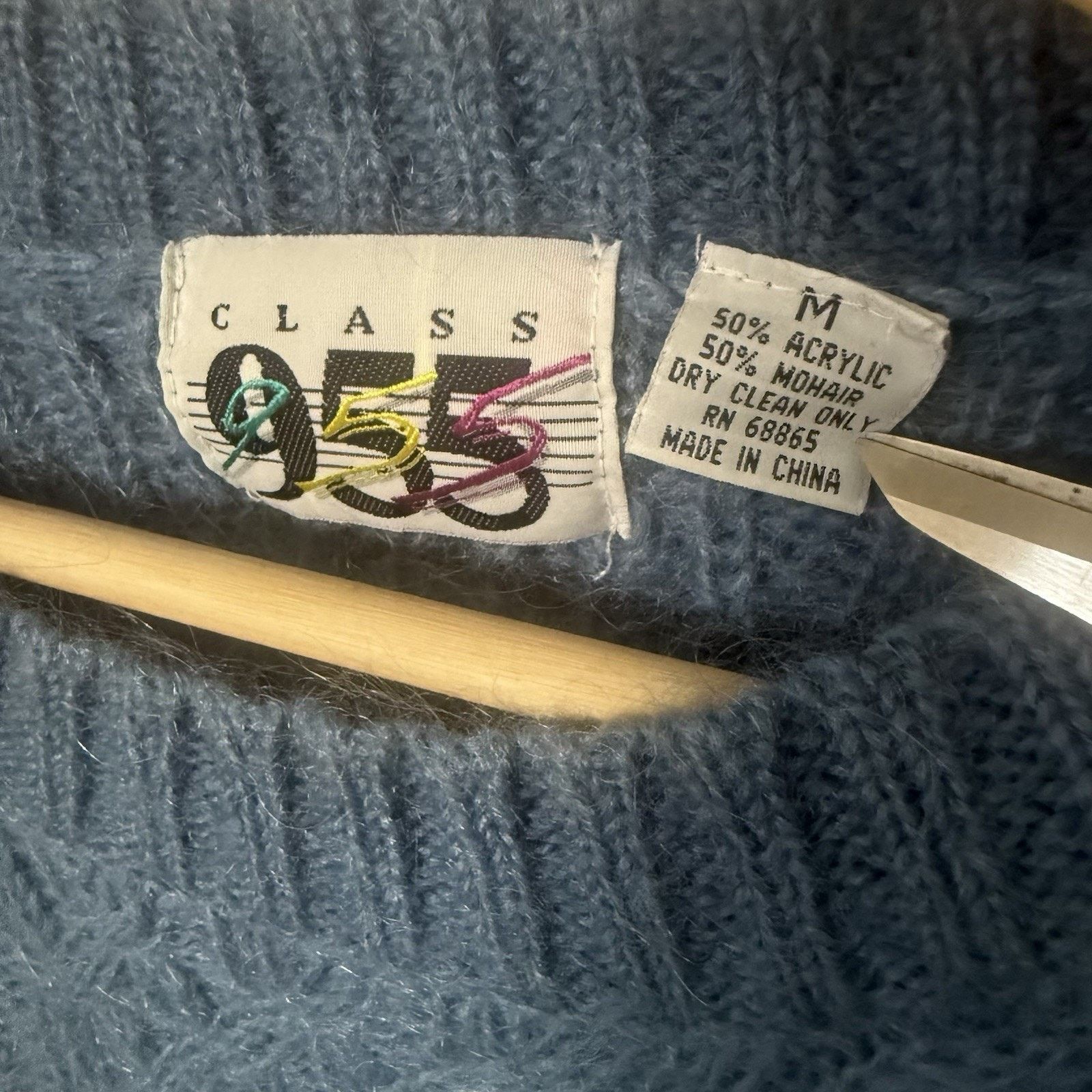 Other Mohair Sweater Cable Knit Fisherman Crew Preppy Coastal Size M / US 6-8 / IT 42-44 - 3 Thumbnail