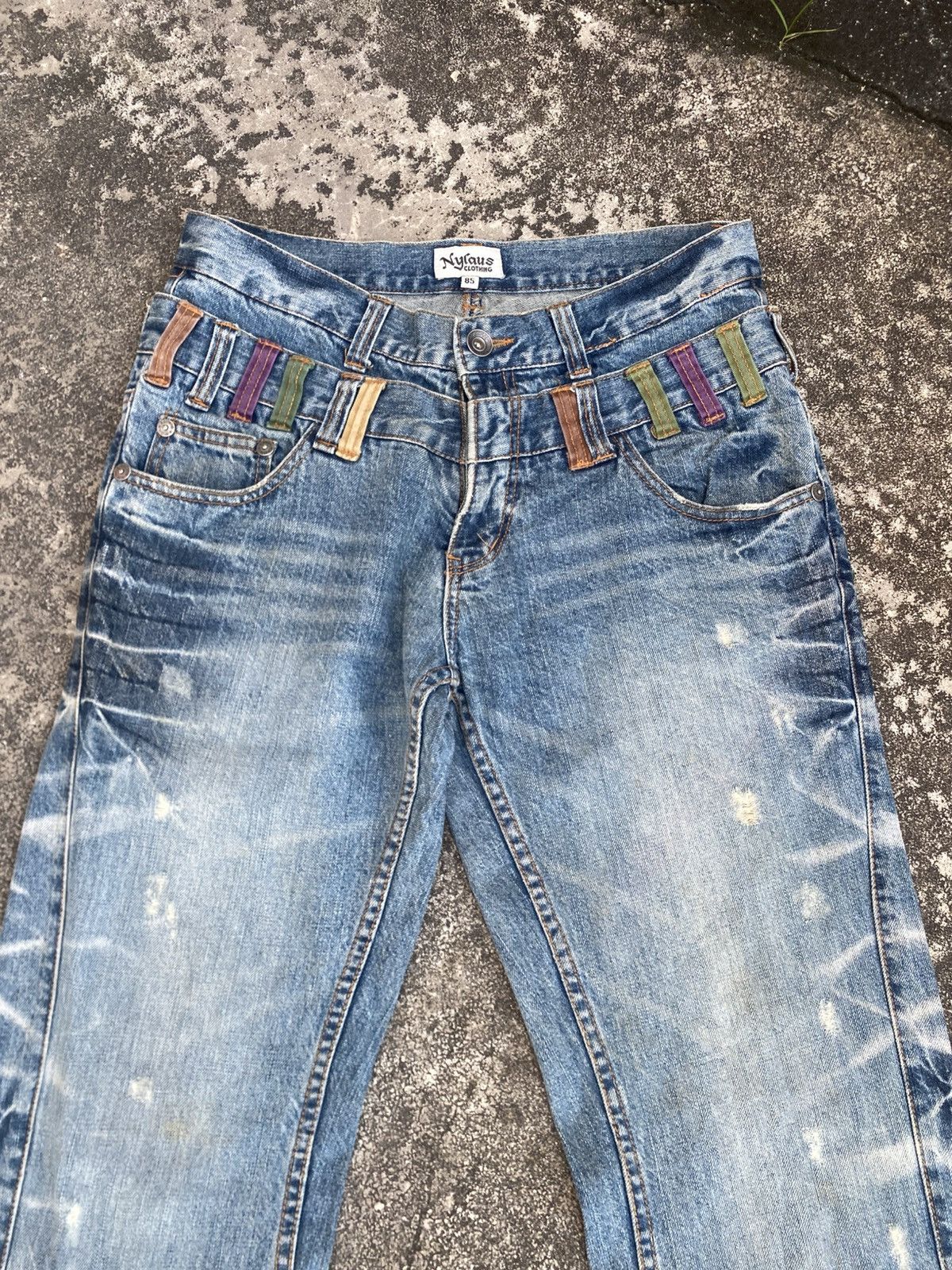 Japanese Brand Vintage Japanese Brands Nylaus Pants - Double Waist Design Size US 33 - 3 Thumbnail