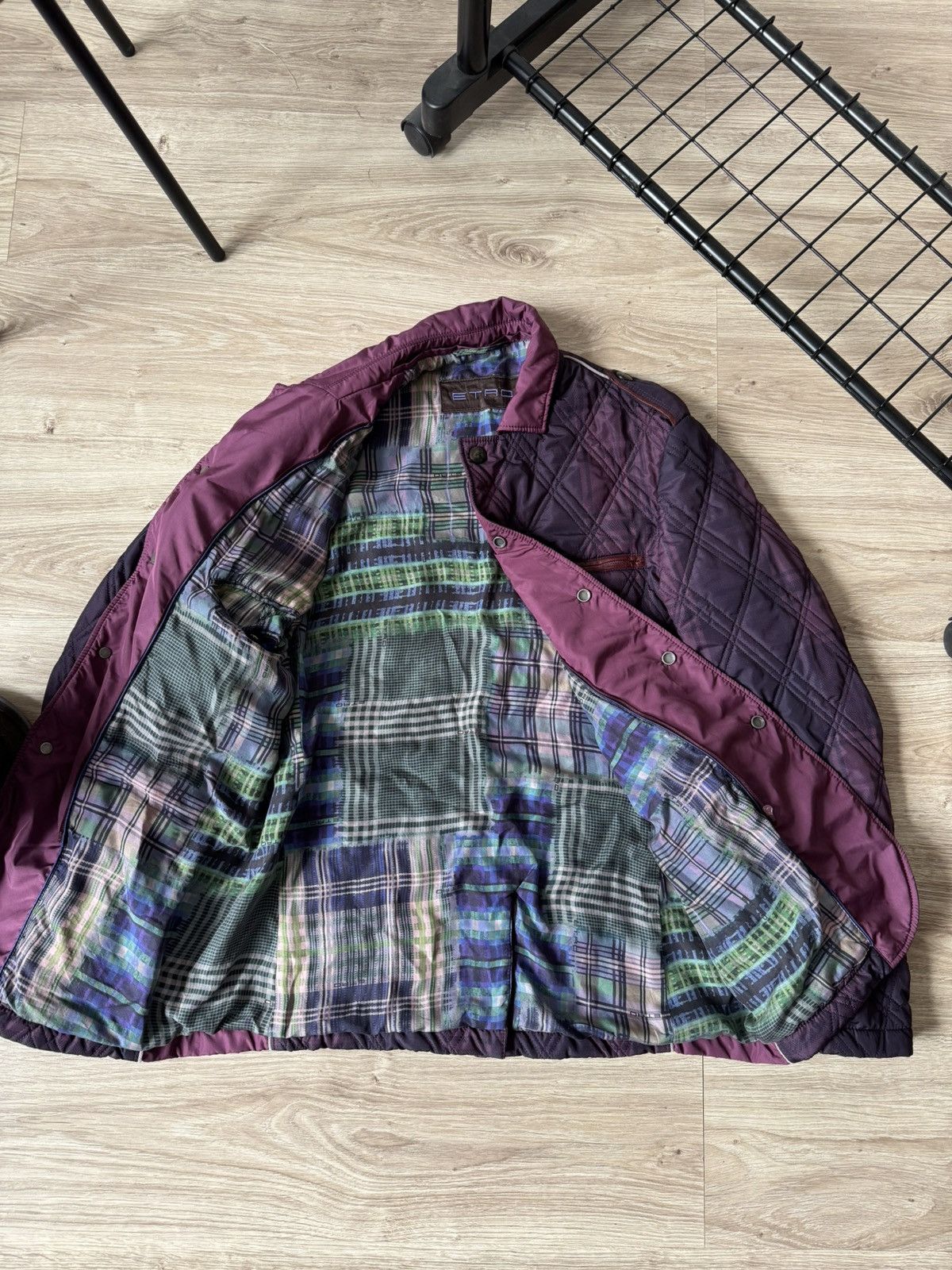 Etro Etro Purple Quilted Jacket Men’s Size US M / EU 48-50 / 2 - 7 Thumbnail