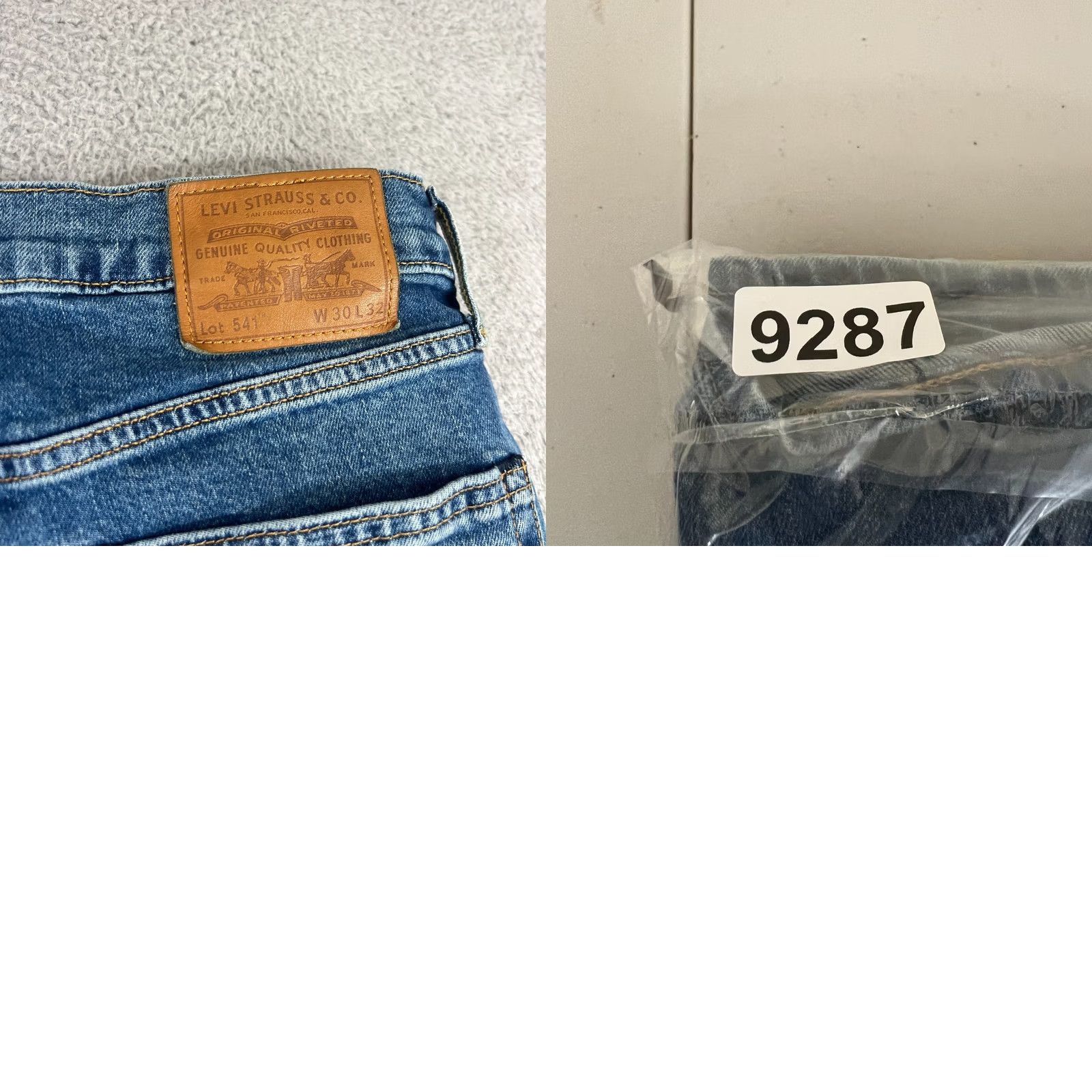 Levi's Levis Premium 541 Athletic Taper Fit Stretch Jeans 30x32 Size US 30 / EU 46 - 9 Thumbnail