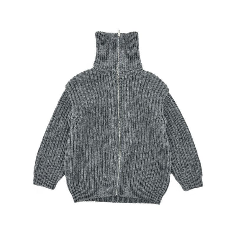 Prada Prada SS22 Gray Wool Knit Long Sleeve Sweater Size US S / EU 44-46 / 1 - 1 Thumbnail