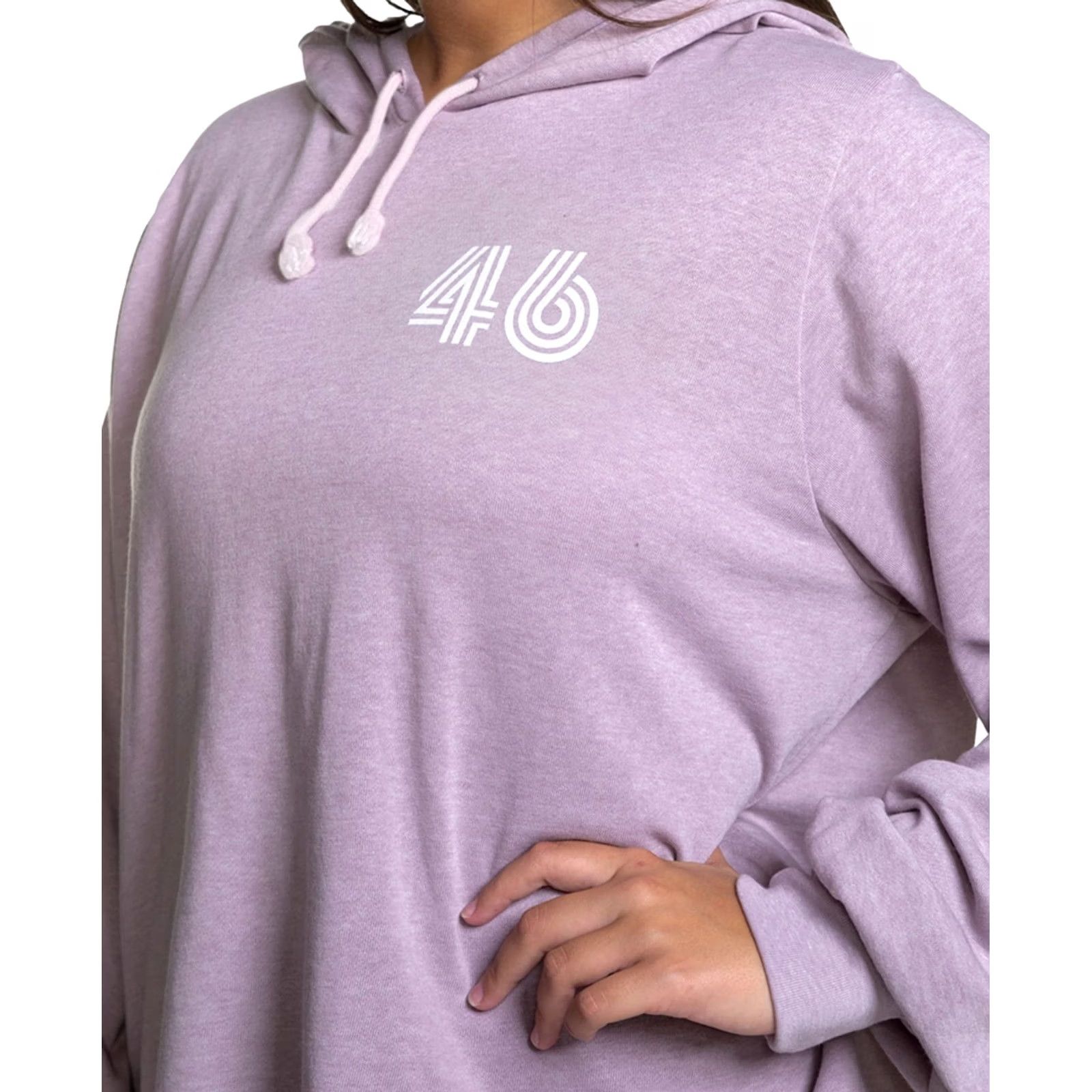 Soffe Soffe Hoodie Women's 3X Cup Vintage? No — Chalk Purple Soffe Curve Plus Size Cropped Hoodie 3X Purple Solid Hooded Crop Knit Moisture? Size XXL / US 16-18 / IT 52-54 - 3 Thumbnail