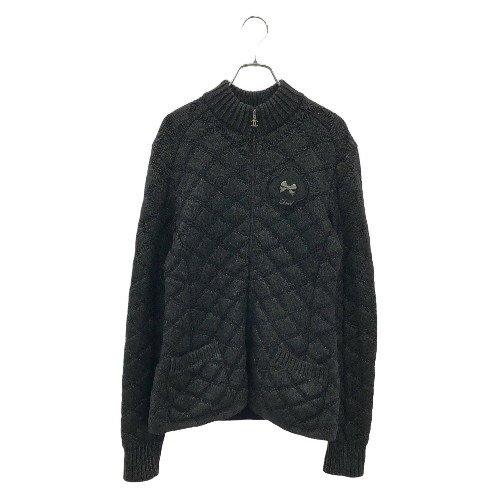 Chanel Chanel Jacket Wool Black Size ONE SIZE - 1 Thumbnail