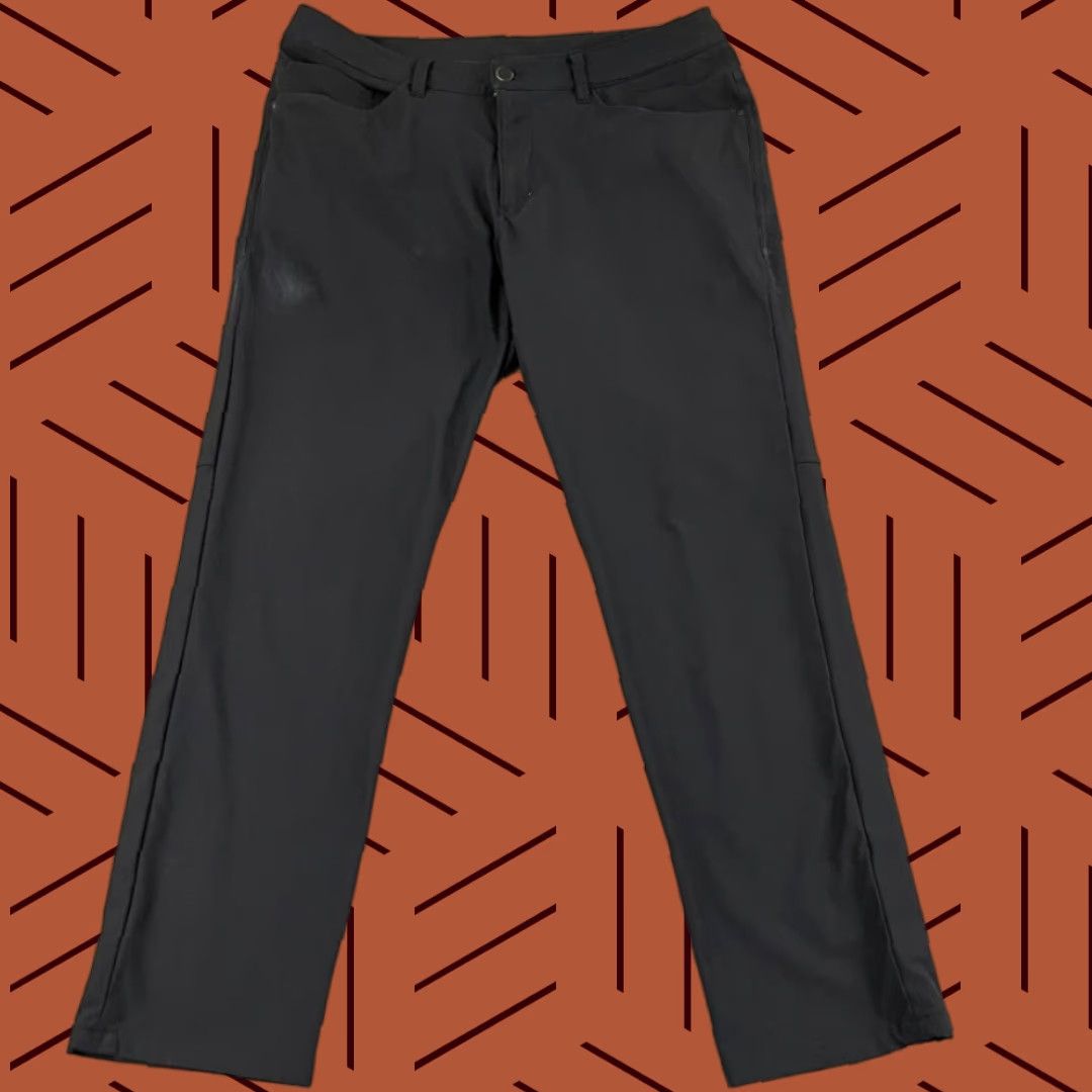 Lululemon LULULEMON Pants Mens 34 x 30 Black ABC Classic Fit Travel Golf Chino 5-Pockets Size US 34 / EU 50 - 1 Thumbnail