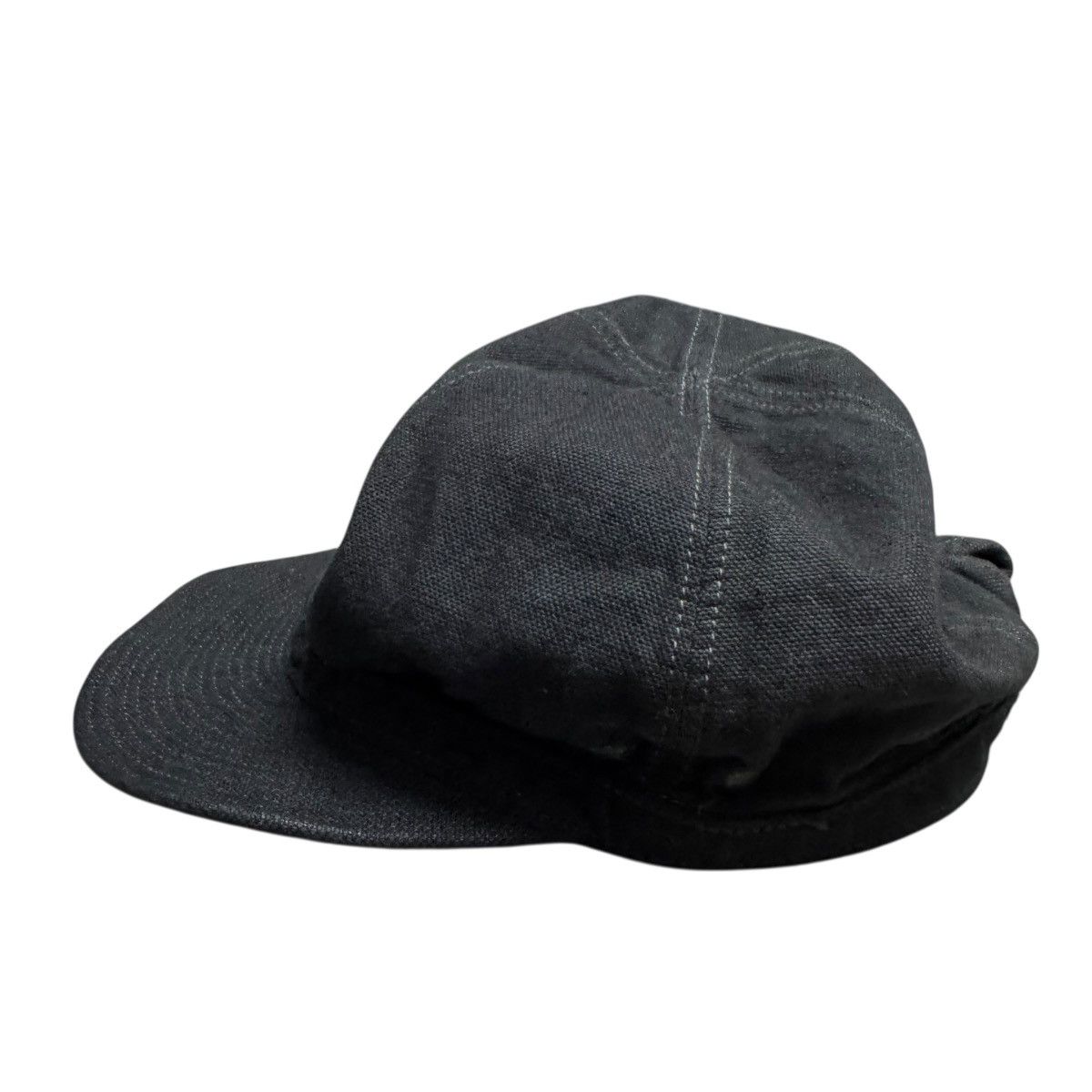 Kapital Kapital Tiger Embroidery Black Denim Mechanic Hats Size ONE SIZE - 6 Thumbnail