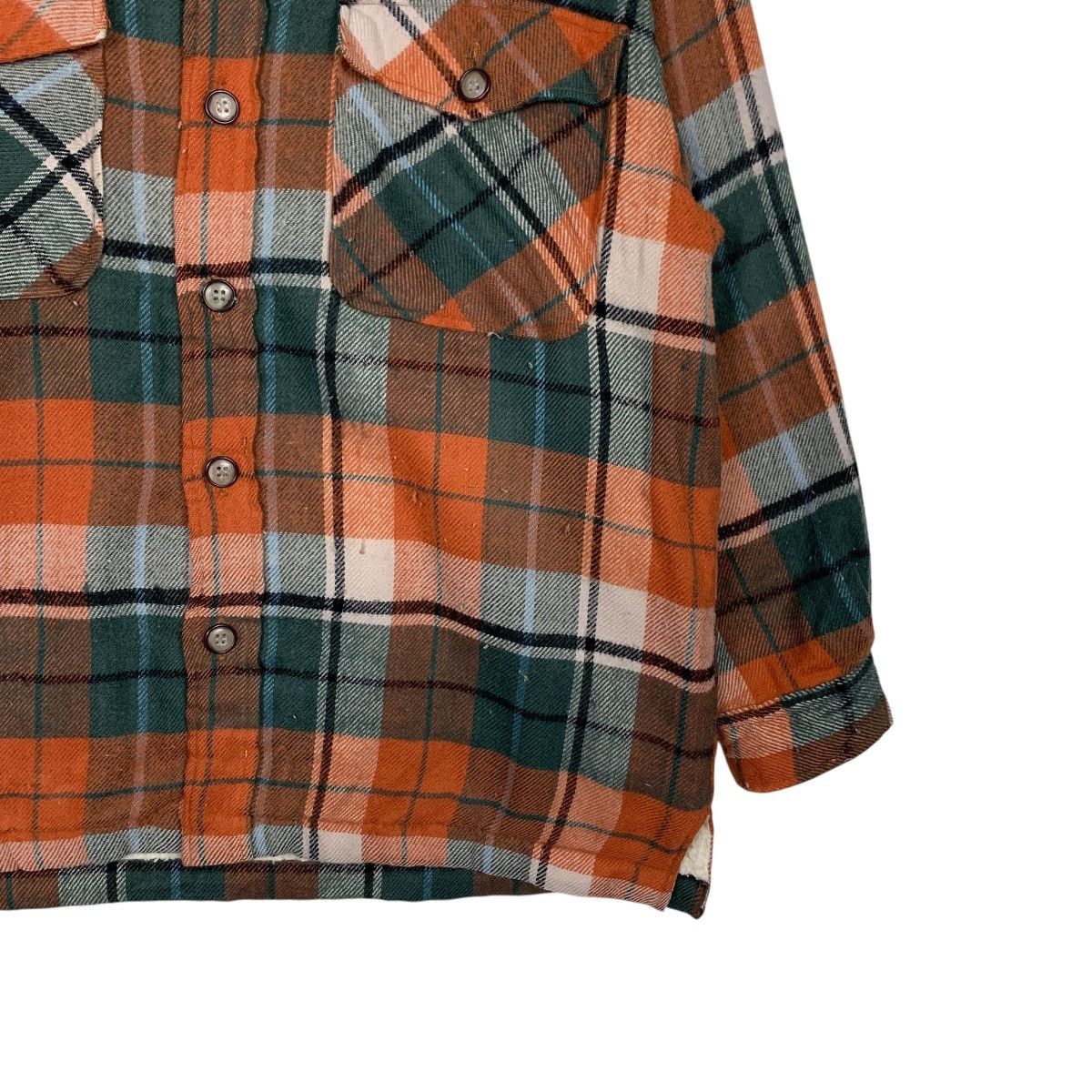 Vintage ACTIVE SCENE Outdoor Wear Check Flannel Jacket #2836-C128 Size US M / EU 48-50 / 2 - 6 Thumbnail