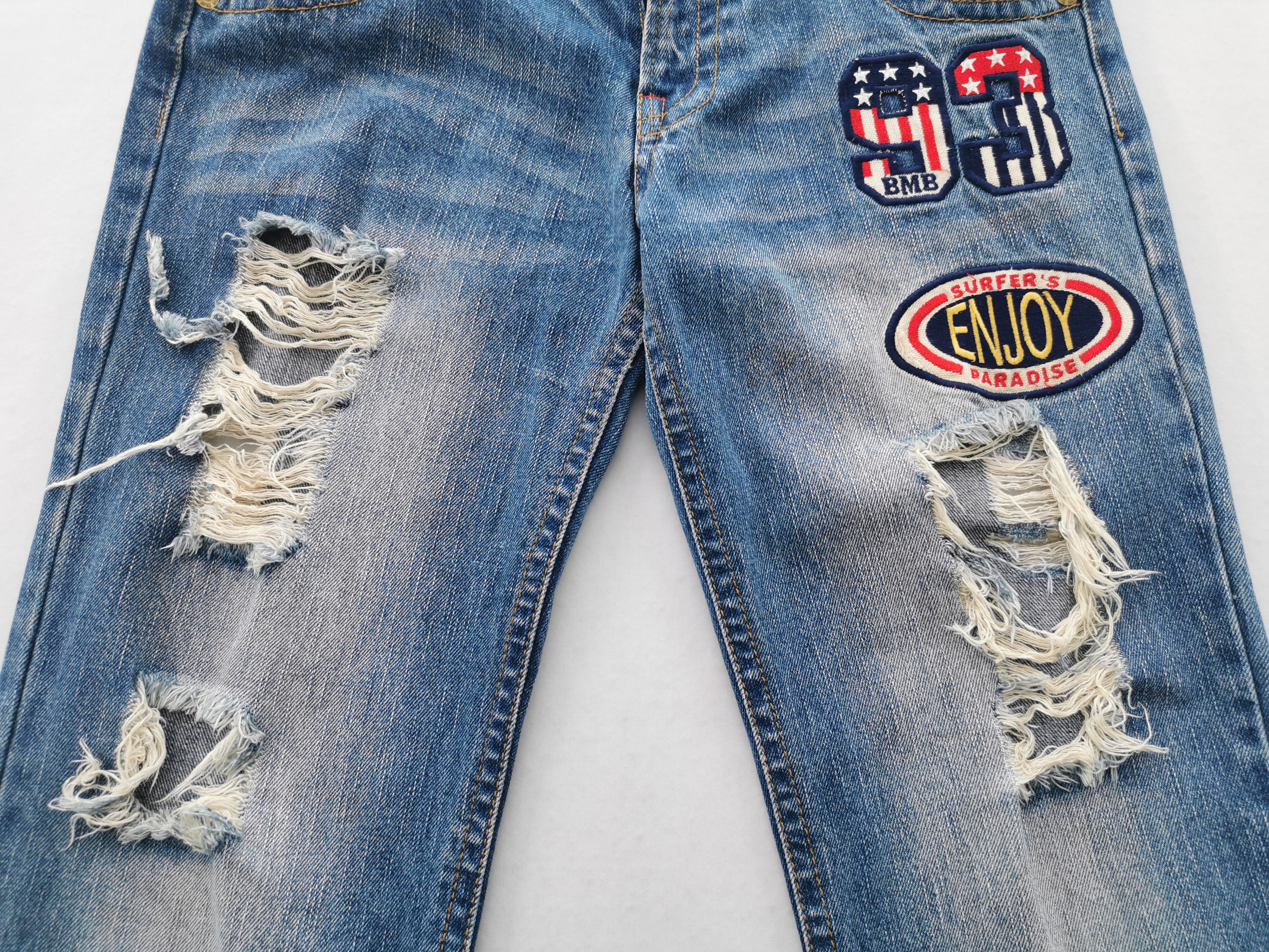 Vintage Vintage Blue Moon Patchwork Denim Jeans Waist 35 Size US 35 - 6 Thumbnail