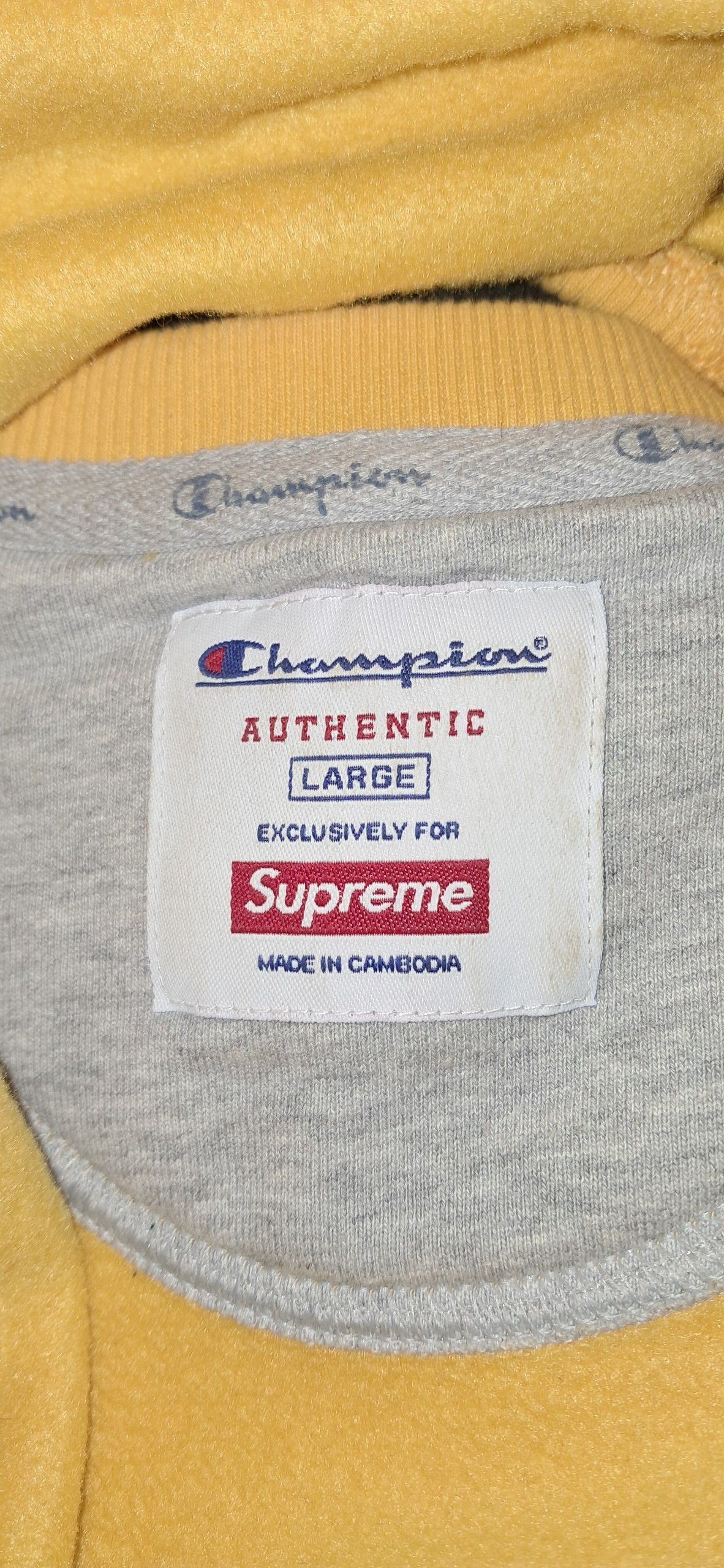 Supreme Supreme Champion Chrome Gold Crewneck (Rare) Size US L / EU 52-54 / 3 - 5 Thumbnail