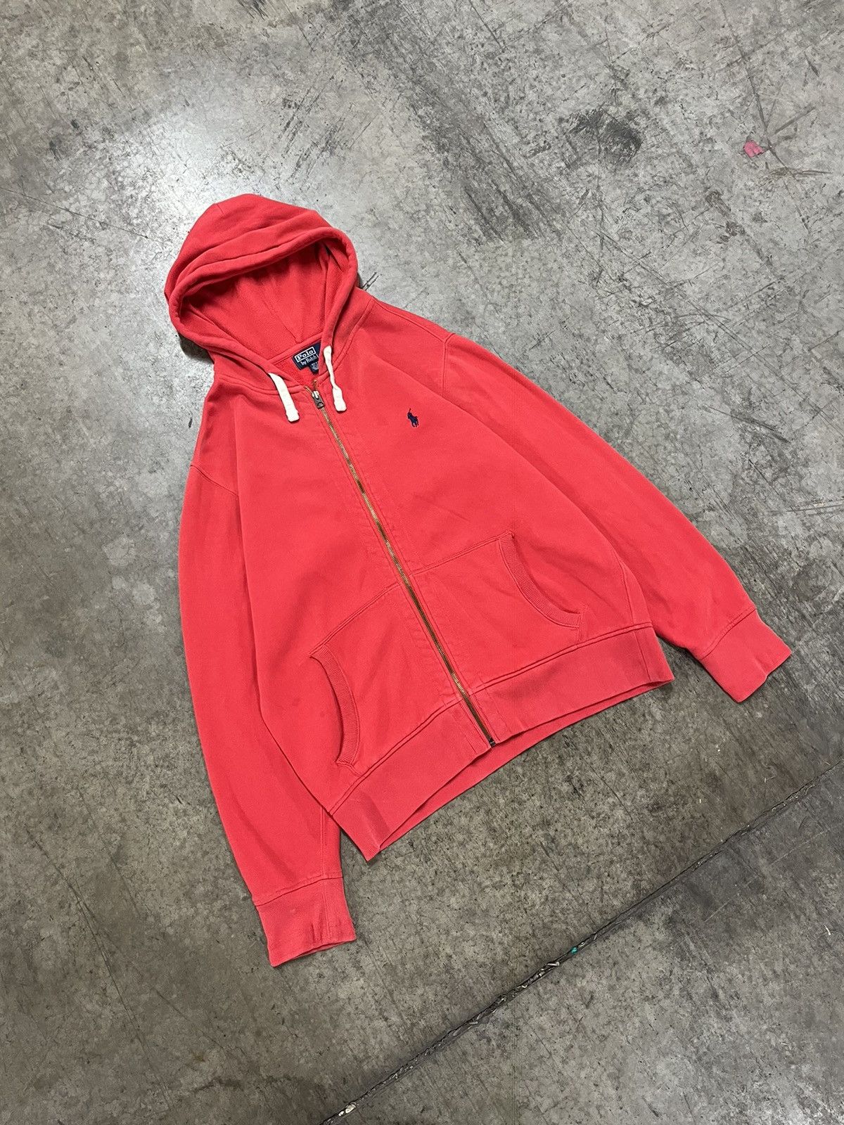 Polo Ralph Lauren × Vintage Polo Ralph Lauren vintage thermal lined zip up hoodie preppy Size US XL / EU 56 / 4 - 1 Thumbnail
