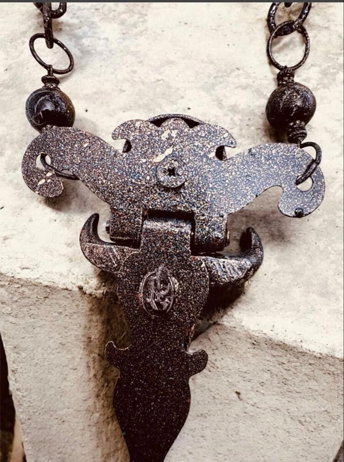 Jean Paul Gaultier Jean Paul Gaultier - Skull and Cross Pendant Chain Necklace Size ONE SIZE - 6 Thumbnail