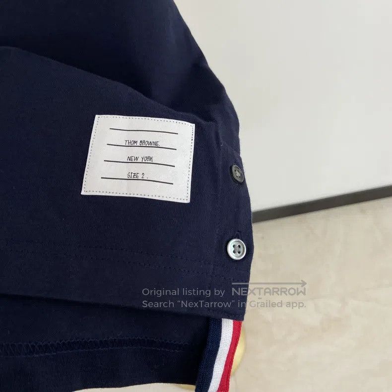 Thom Browne Thom Browne Cotton Long Sleeve T-Shirt Size US M / EU 48-50 / 2 - 5 Thumbnail