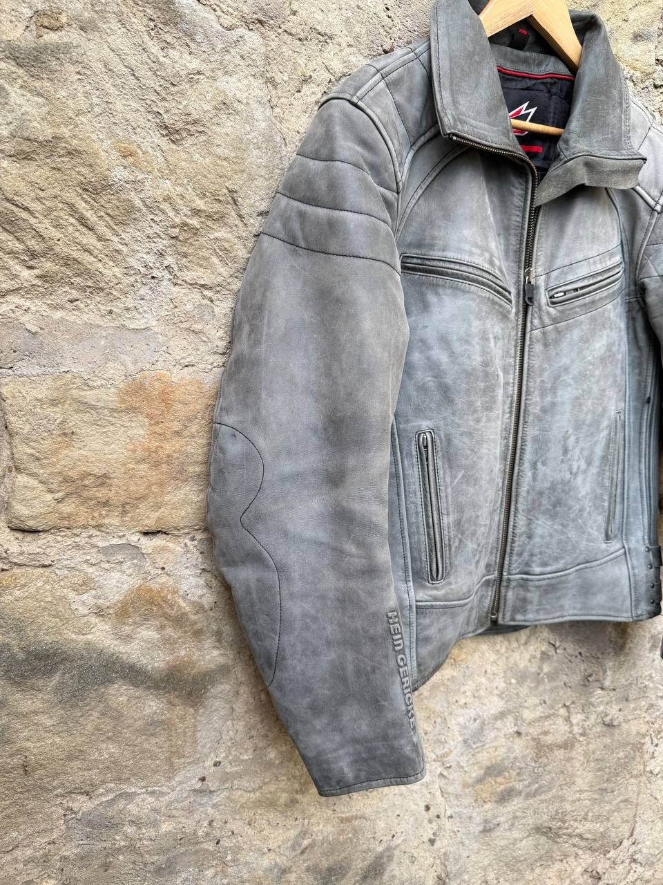 Hein Gericke Hein Gericke Distressed Moto Leather Biker Jacket Cafe Racer Size US L / EU 52-54 / 3 - 2 Thumbnail