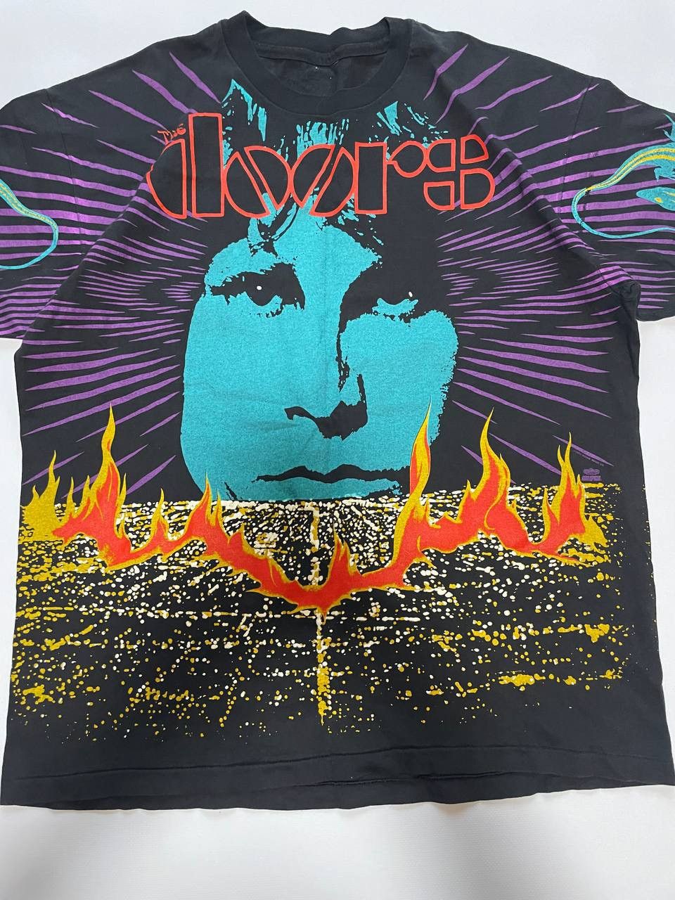 Band Tees The Doors T-Shirt Overprint Vintage 1992 Single Stitch Size US XL / EU 56 / 4 - 5 Thumbnail