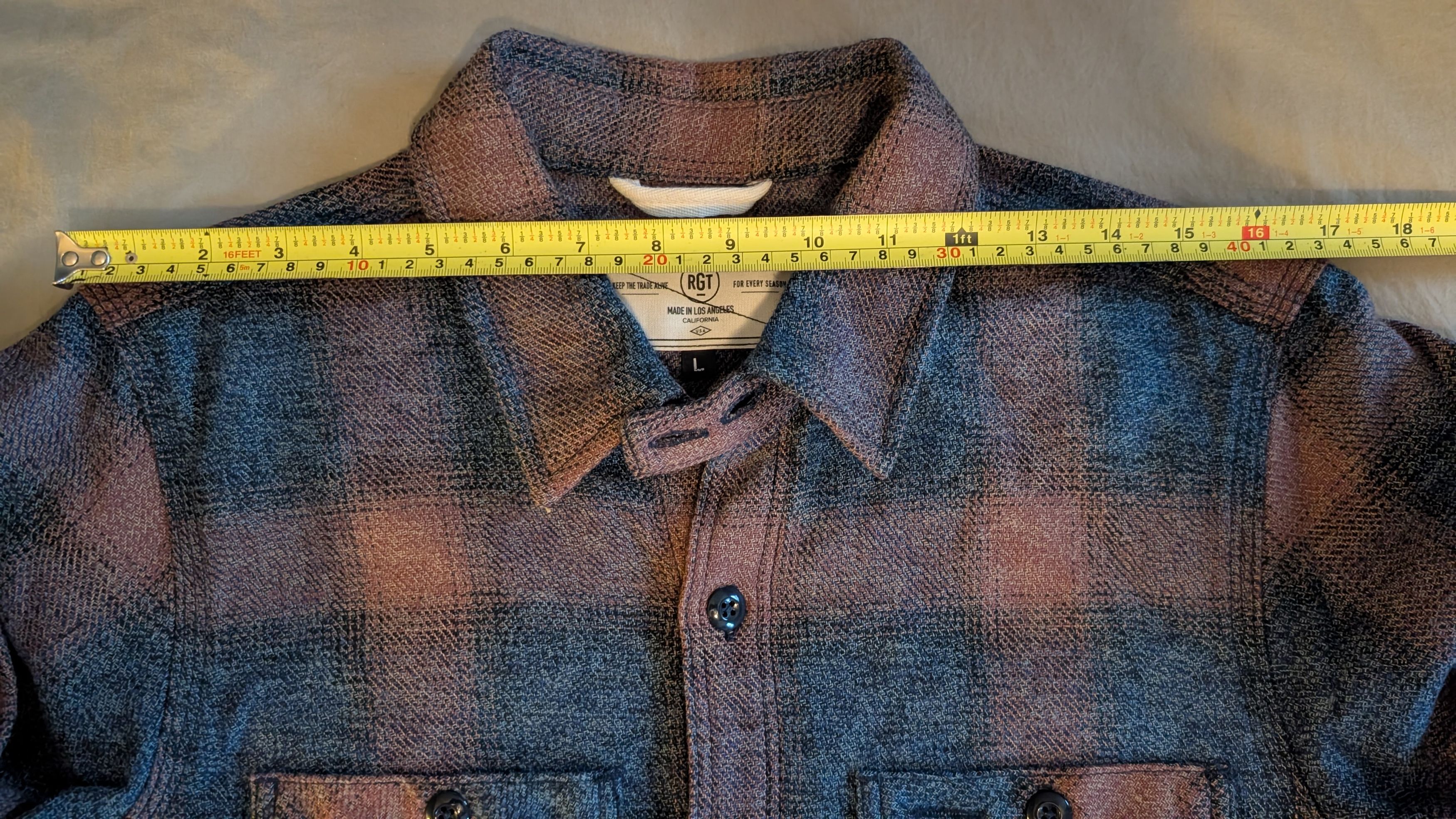 Rogue Territory Blue blush flannel work shirt Size US L / EU 52-54 / 3 - 2 Thumbnail
