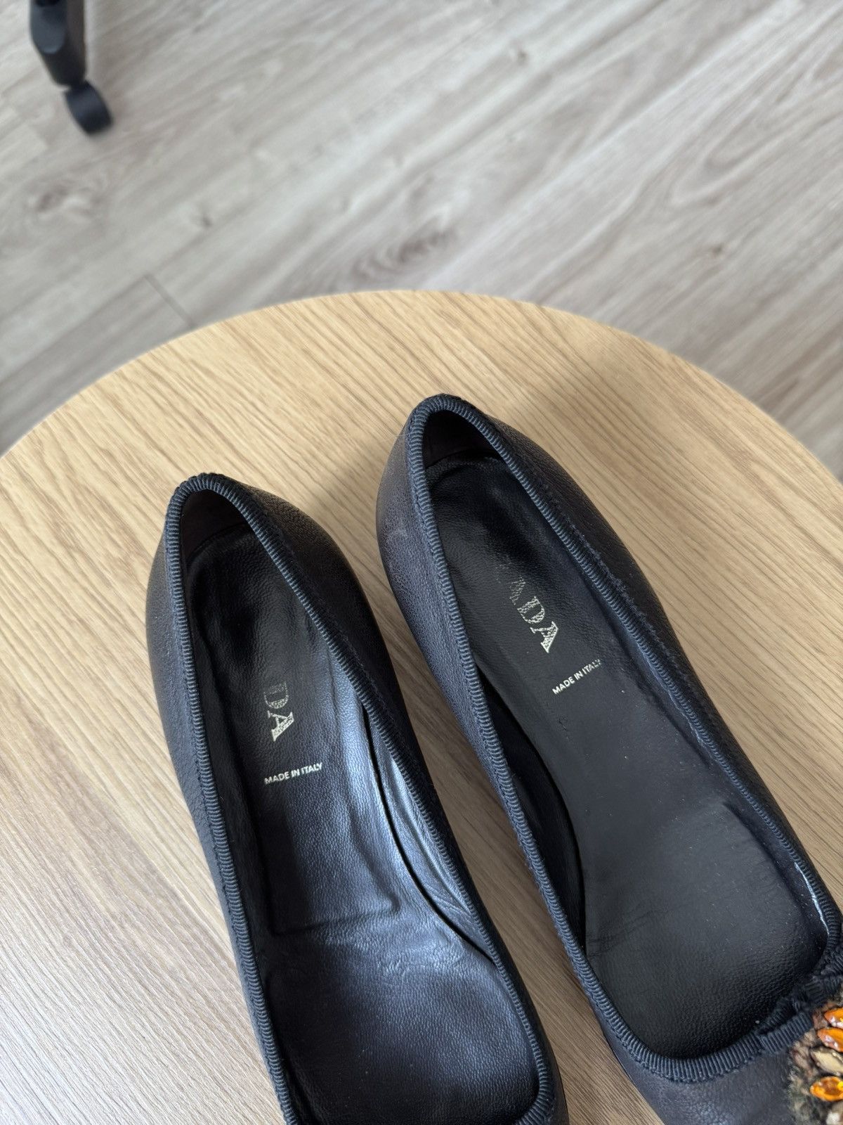 Prada Vintage Y2K Prada Leather Kitten Heels Size US 7.5 / IT 37.5 - 4 Thumbnail