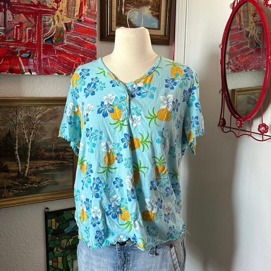 Other white stage pineapple hawaiian print shirt Size M / US 6-8 / IT 42-44 - 1 Thumbnail
