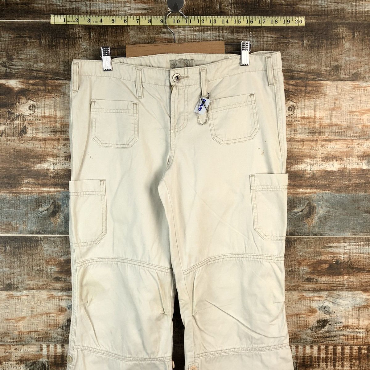 L.E.I. Lei White Cargo utility Multipocket Pants #A2440 Size 30" / US 8 / IT 44 - 4 Thumbnail