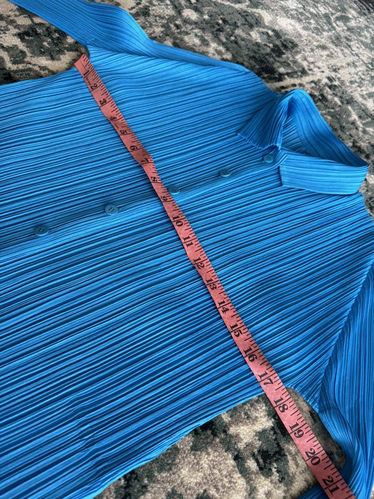 Issey Miyake × Pleats Please Issey Miyake LIKE NEW VTG ISSEY MIYAKE PLEATED PLEATS BUTTON UP SHIRT TOP Size M / US 6-8 / IT 42-44 - 5 Thumbnail