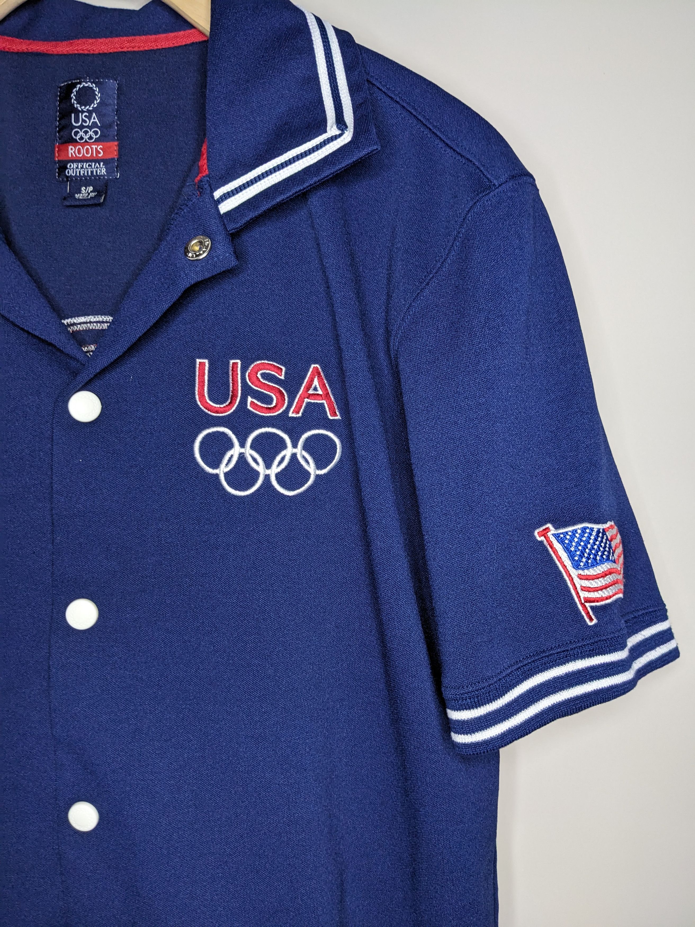 Roots VTG Roots USA 2004 Olympics Camp Shirt Button Snap Sz Small Size US S / EU 44-46 / 1 - 2 Thumbnail
