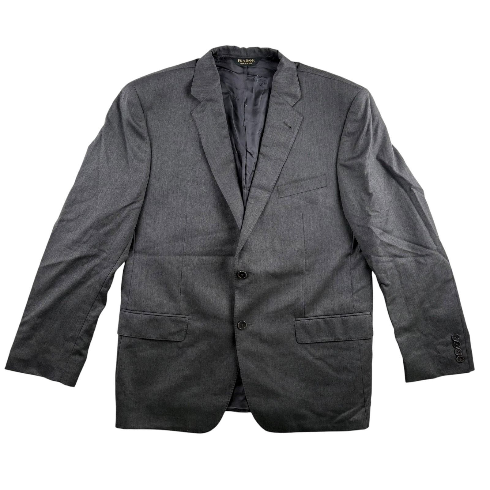 Jos. A. Bank Jos. A. Bank Men’s 100% Wool Blazer Jacket Gray • 44R Size 44R - 2 Thumbnail