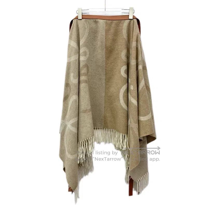 Loewe Loewe Brown irregular wool fringe skirt Size 25" / US 0 / IT 36 - 2 Thumbnail