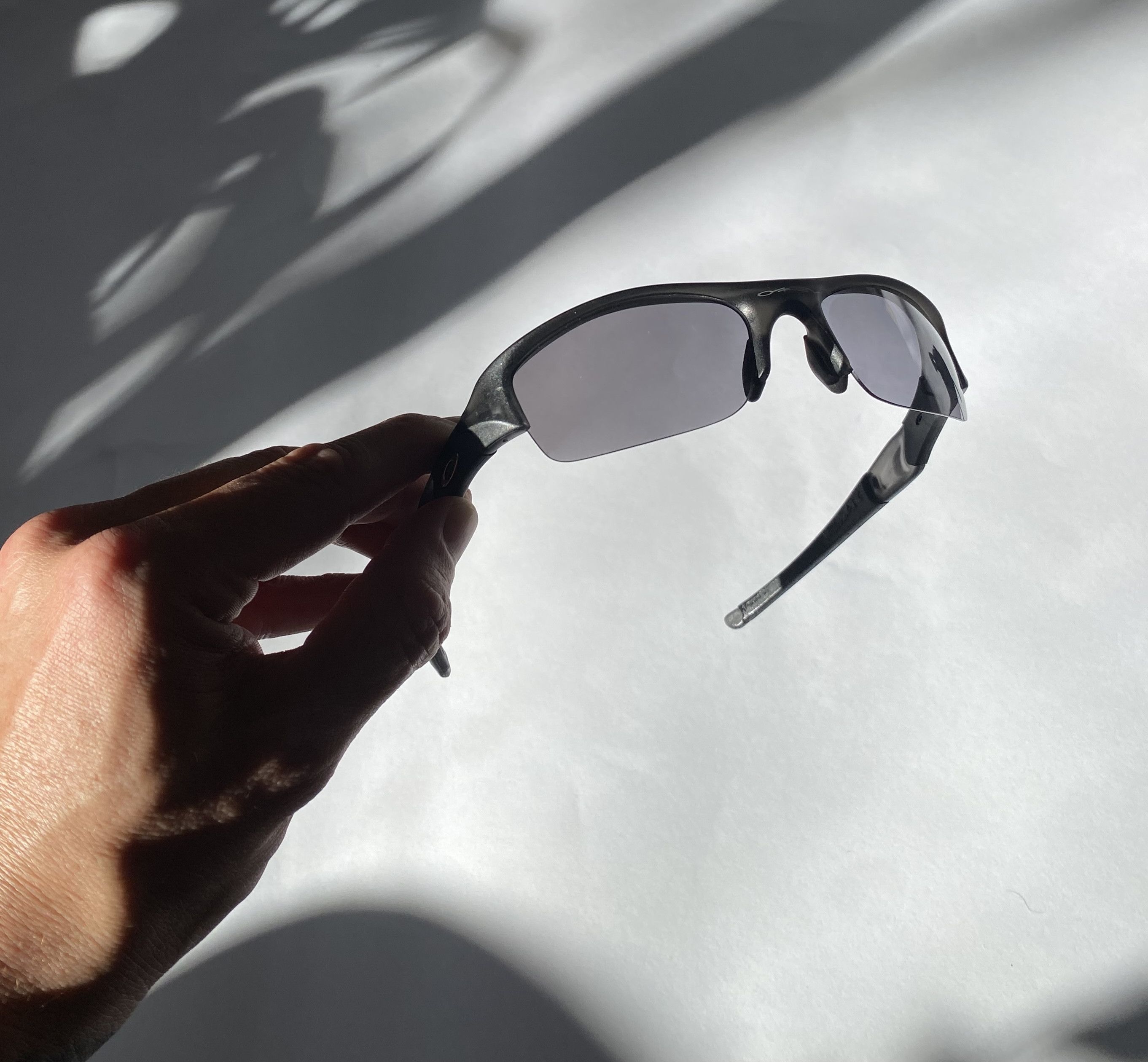 image of Oakley Flak Jacket Sunglasses in Black, Men's