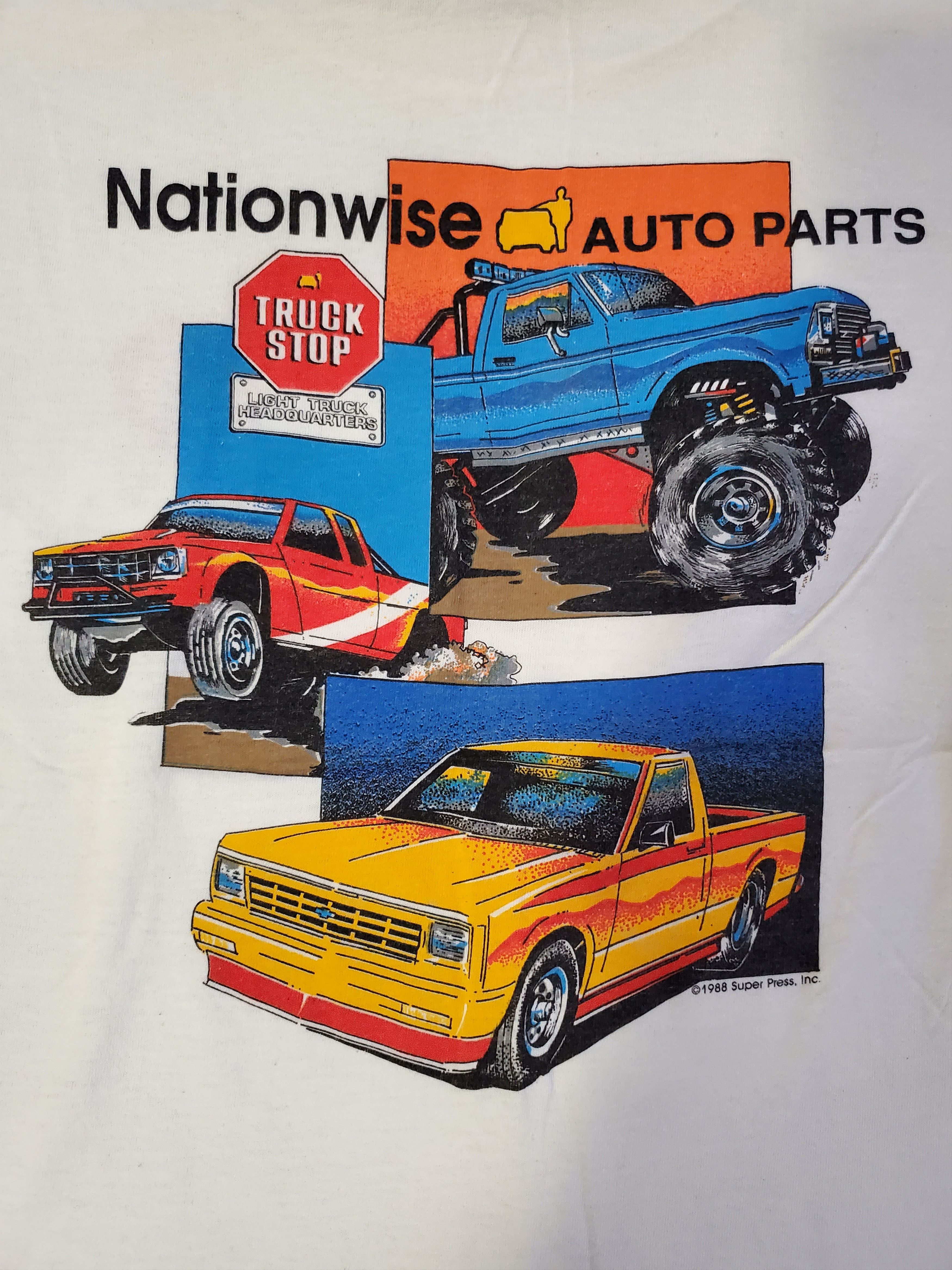 Vintage Vintage light truck stop auto parts 80s Size US M / EU 48-50 / 2 - 2 Thumbnail