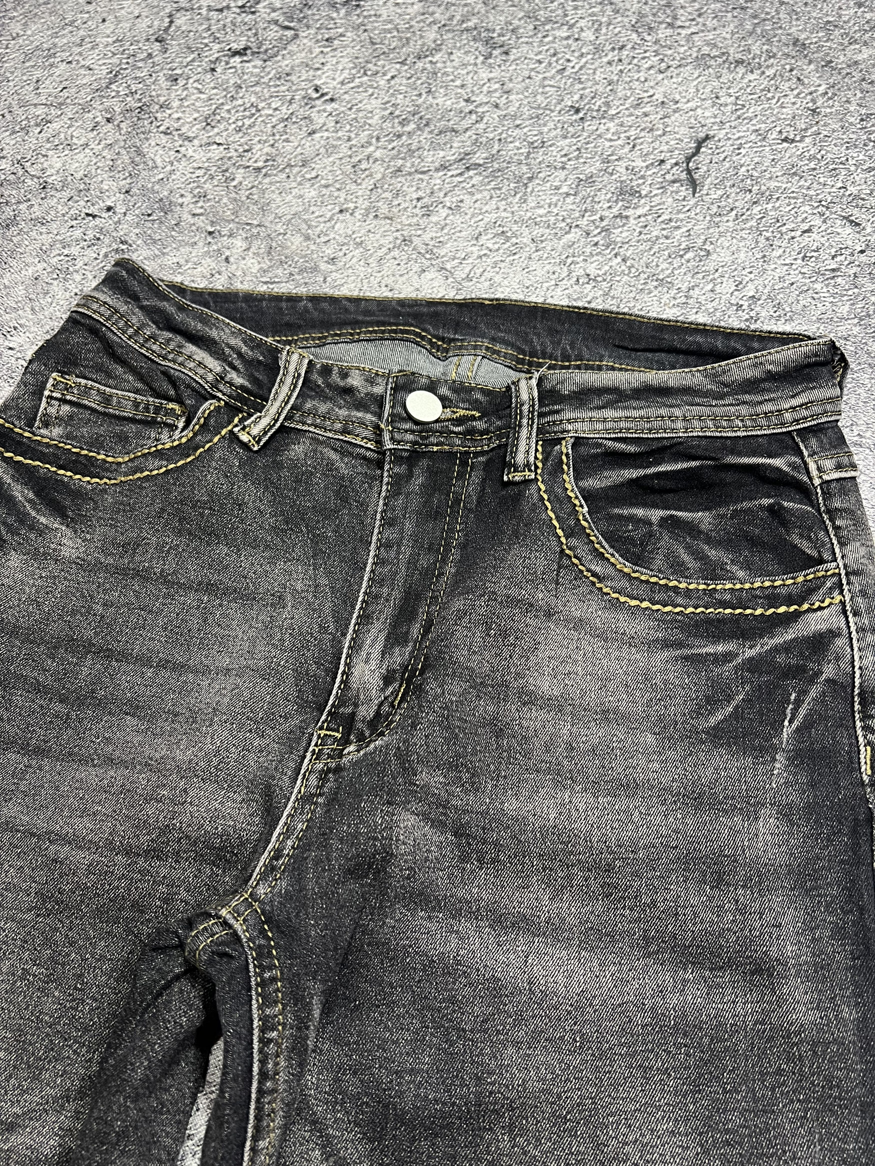 Japanese Brand 2000s Archival Hysteric Owens Cdg Flare Wash Jeans y2k Ifsix Size US 27 - 3 Thumbnail