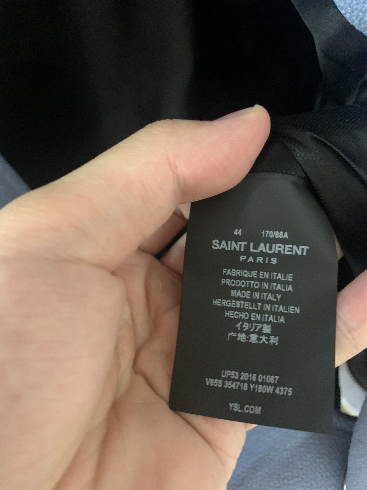 Saint Laurent Paris Saint Laurent ice cream blue teddy Size US S / EU 44-46 / 1 - 3 Thumbnail