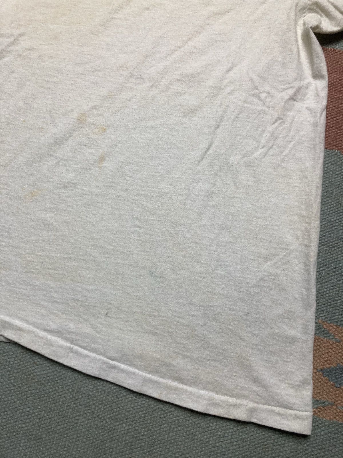 Hanes × Vintage blank white t shirt v neck hanes soft cotton grunge comfy XL Size US XL / EU 56 / 4 - 3 Thumbnail