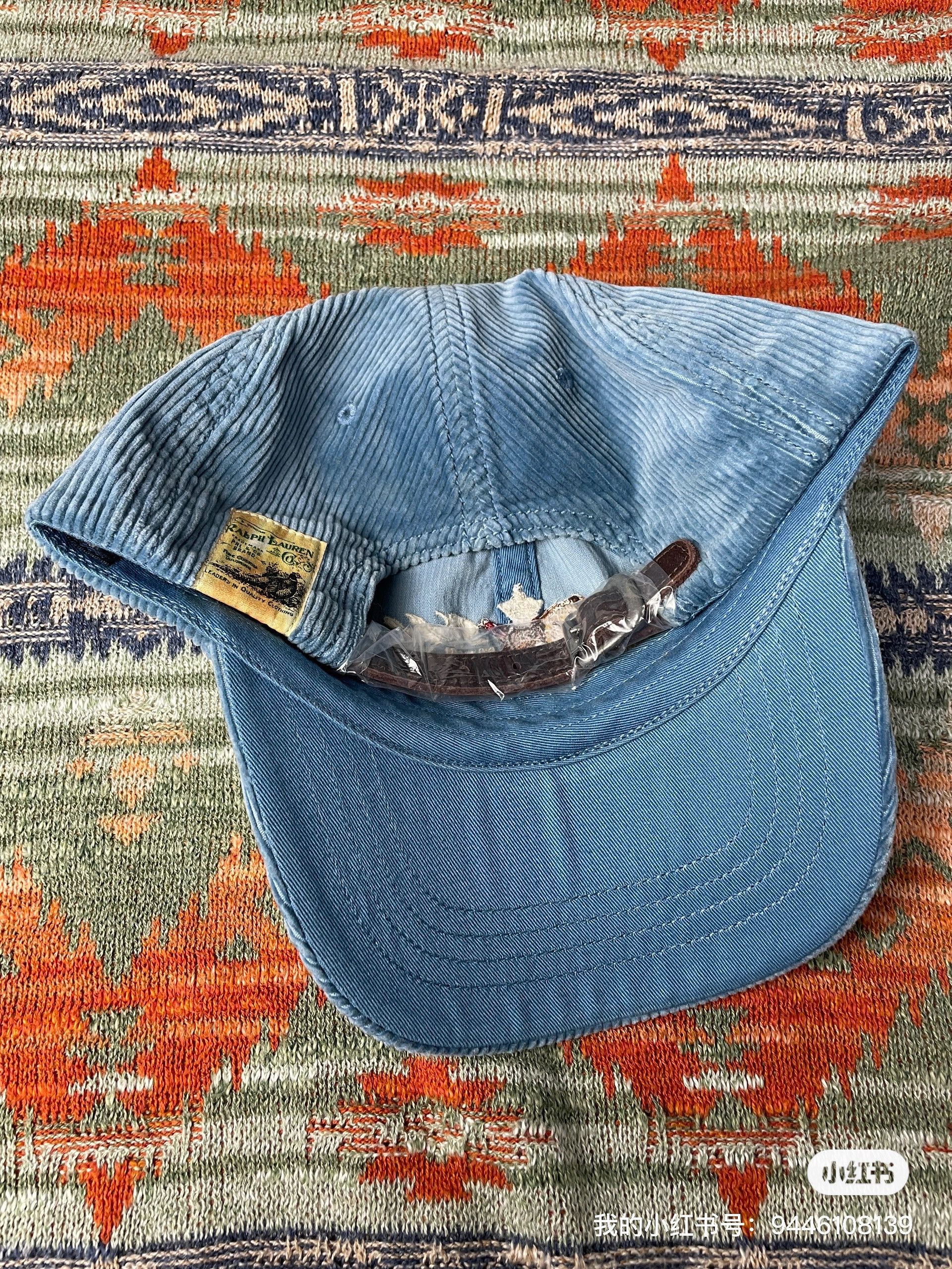 Polo Ralph Lauren Polo Ralph Lauren Corduroy Leather Rare Baseball Hat Cap Size ONE SIZE - 5 Thumbnail