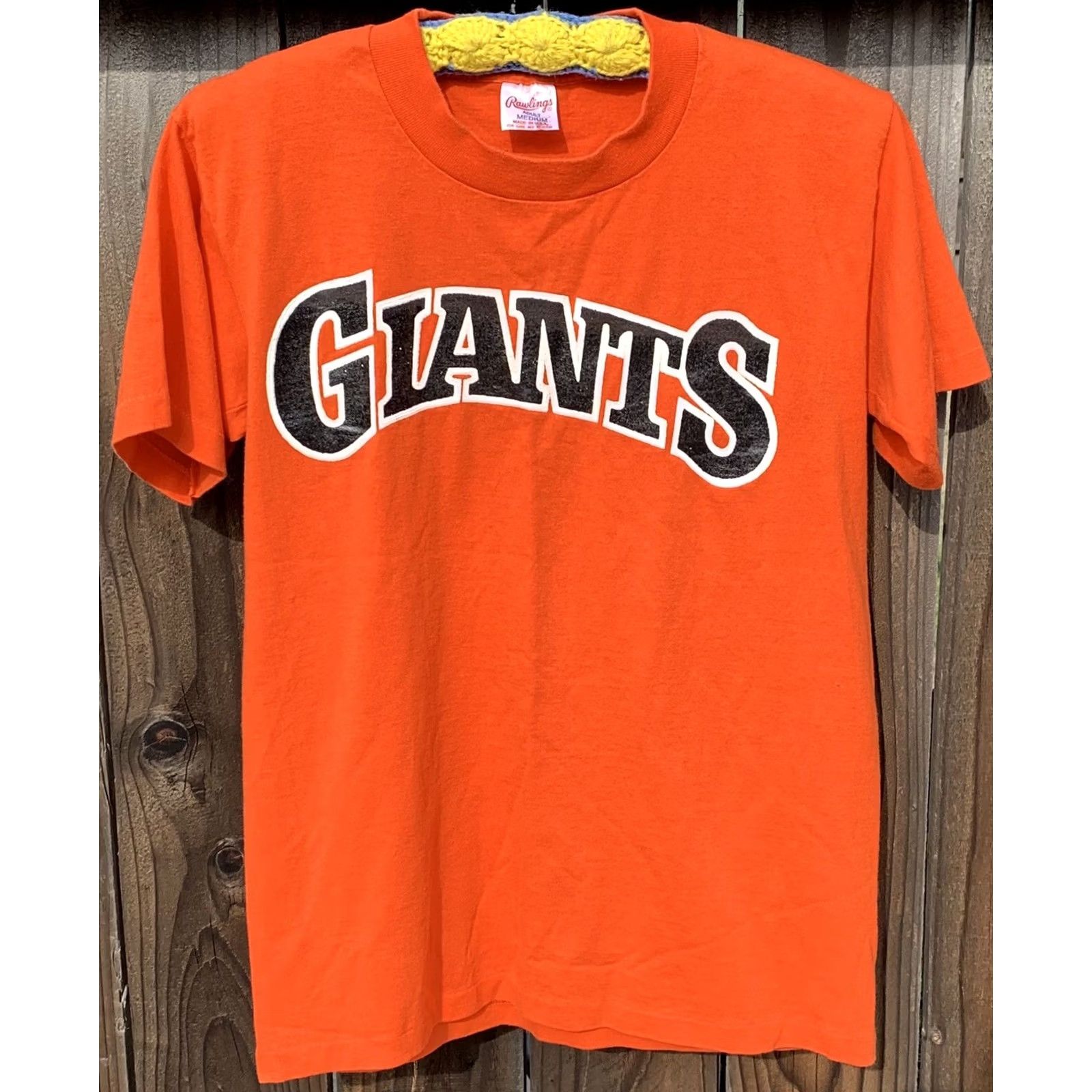 Vintage VINTAGE Rawlings Giants T Shirt San Francisco Adults M Orange Cotton Blend Crew Neck Short Sleeve Graphic Print Made In USA Mens Size US M / EU 48-50 / 2 - 6 Thumbnail