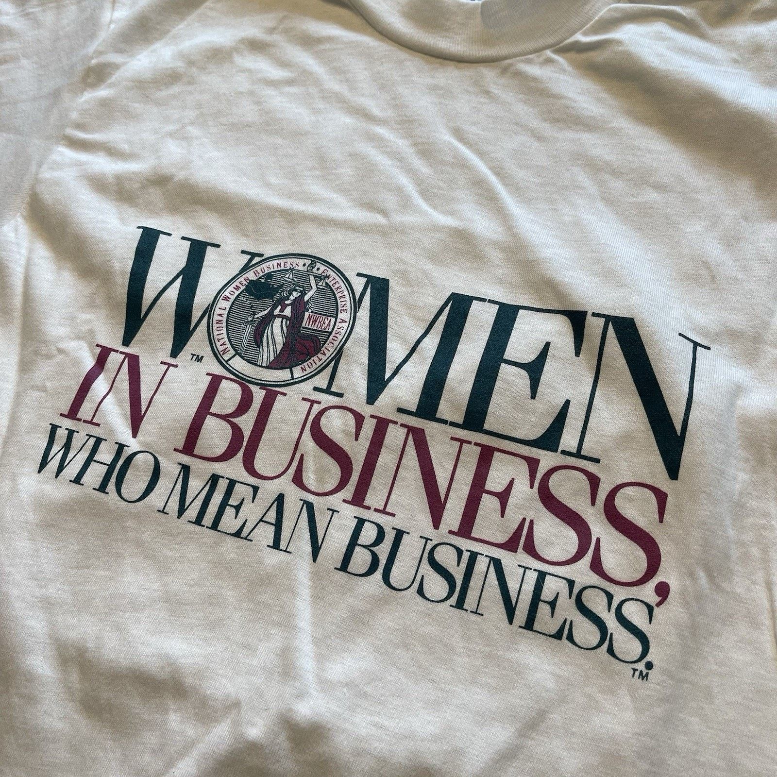 Hanes Vtg 80s Women In Business Empower equal Rights Hanes 5050 Size US M / EU 48-50 / 2 - 3 Thumbnail