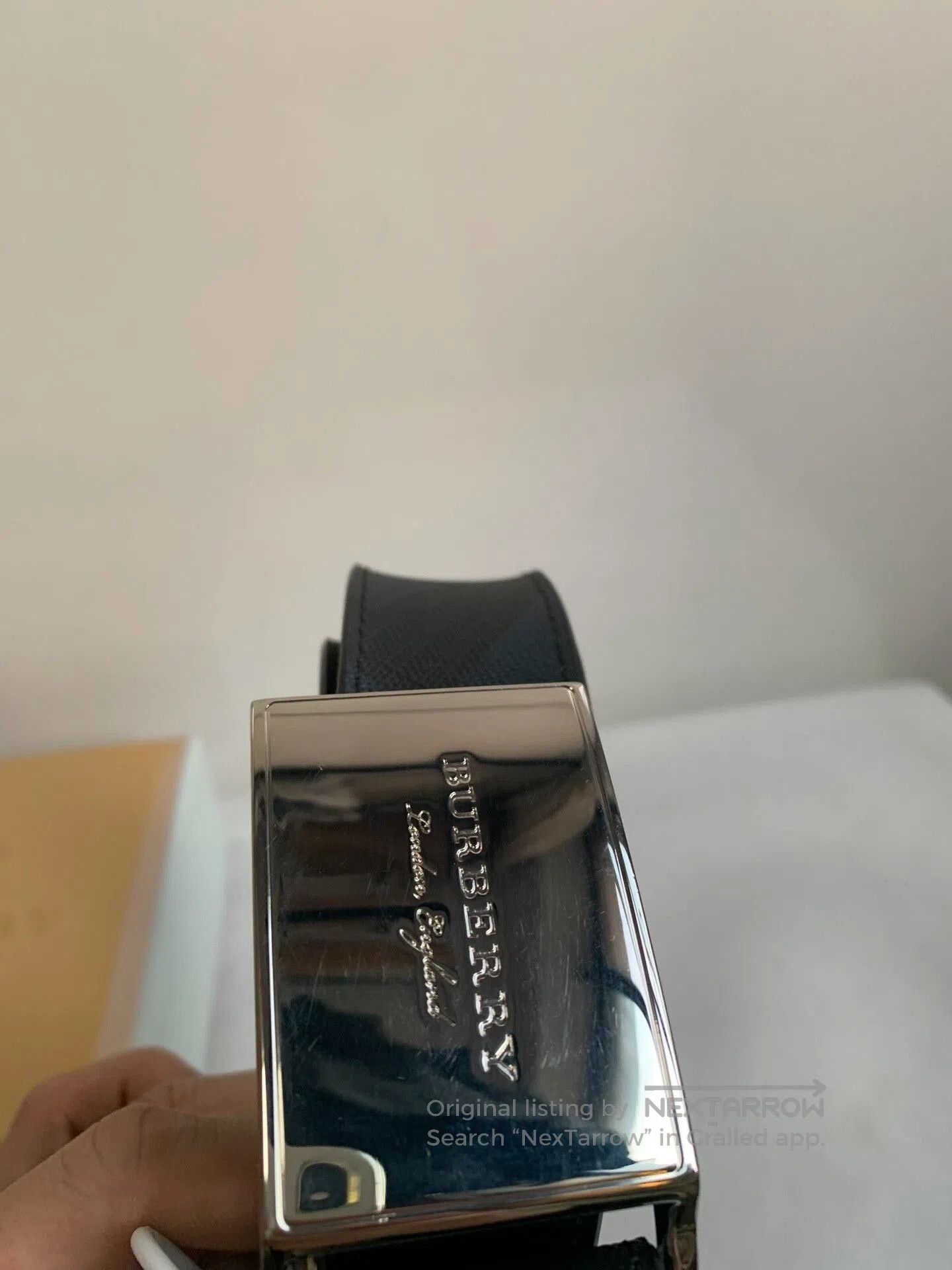 Burberry Burberry Classic Check Buckle Reversible Belt. Size ONE SIZE - 3 Thumbnail