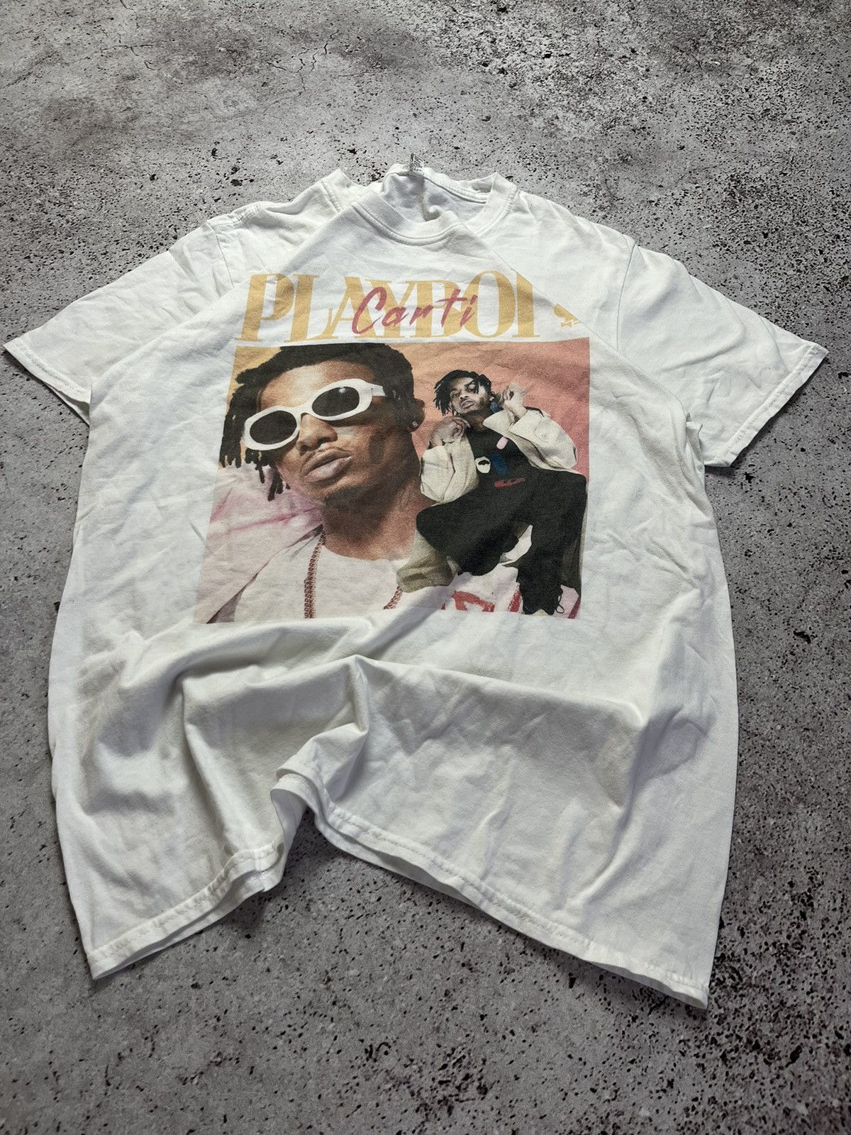 Gildan × Vintage 🎵PlayBoi Carti Style T-Shirt PB Carti Tee Size US M / EU 48-50 / 2 - 4 Thumbnail