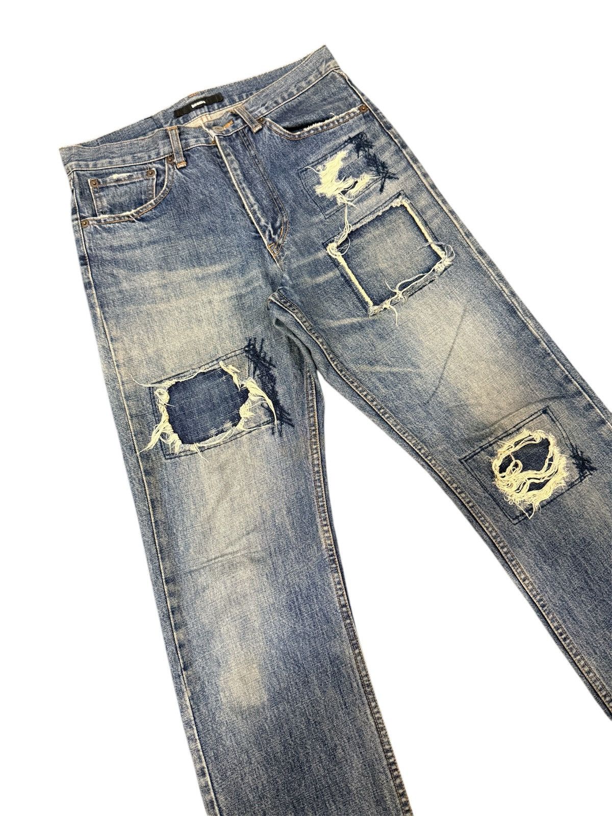 Beams Plus × Japanese Brand Rare Distressed Patchwork Beams Plus Jeans Size US 30 / EU 46 - 3 Thumbnail