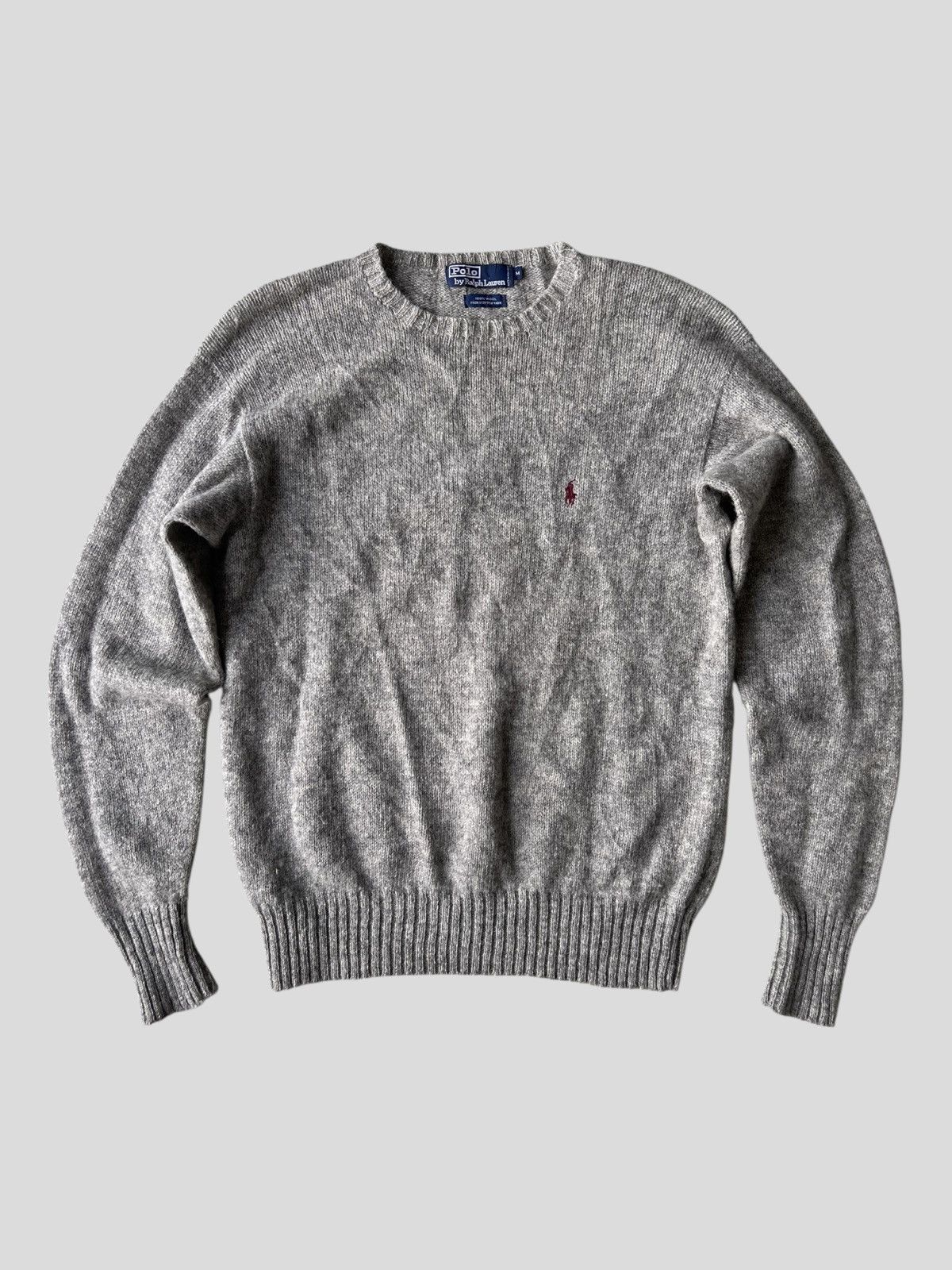 Polo Ralph Lauren 1990s Polo Ralph Lauren Small Pony Lambswool Mohair Knitwear Size US M / EU 48-50 / 2 - 2 Thumbnail
