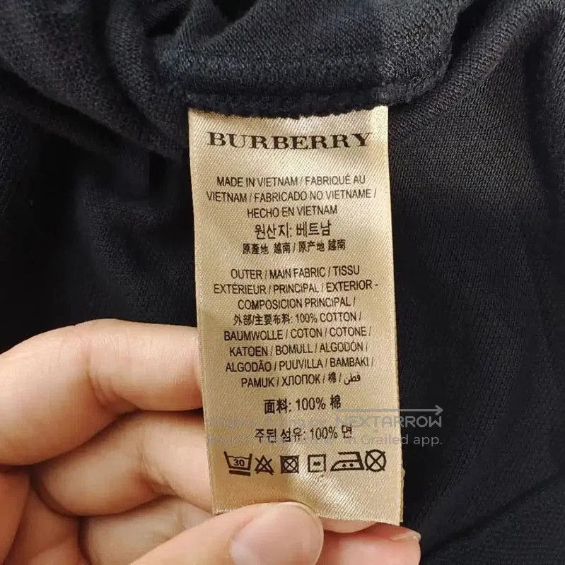 Burberry Burberry Black Cotton Women's T-Shirt in XXL. Size XXL / US 16-18 / IT 52-54 - 5 Thumbnail