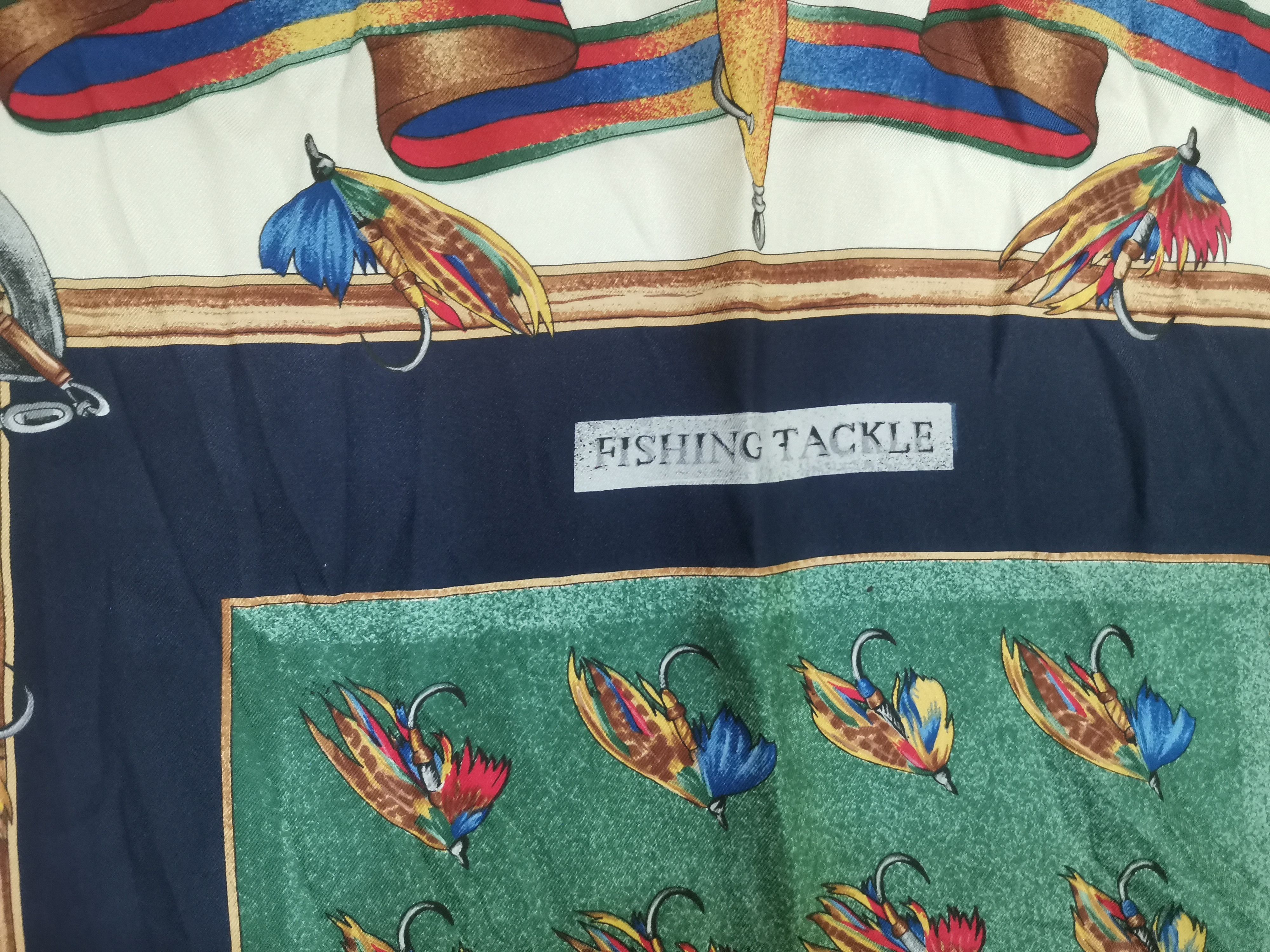 Vintage Rare vintage Fishing Tackle scarves nice design Size ONE SIZE - 3 Thumbnail