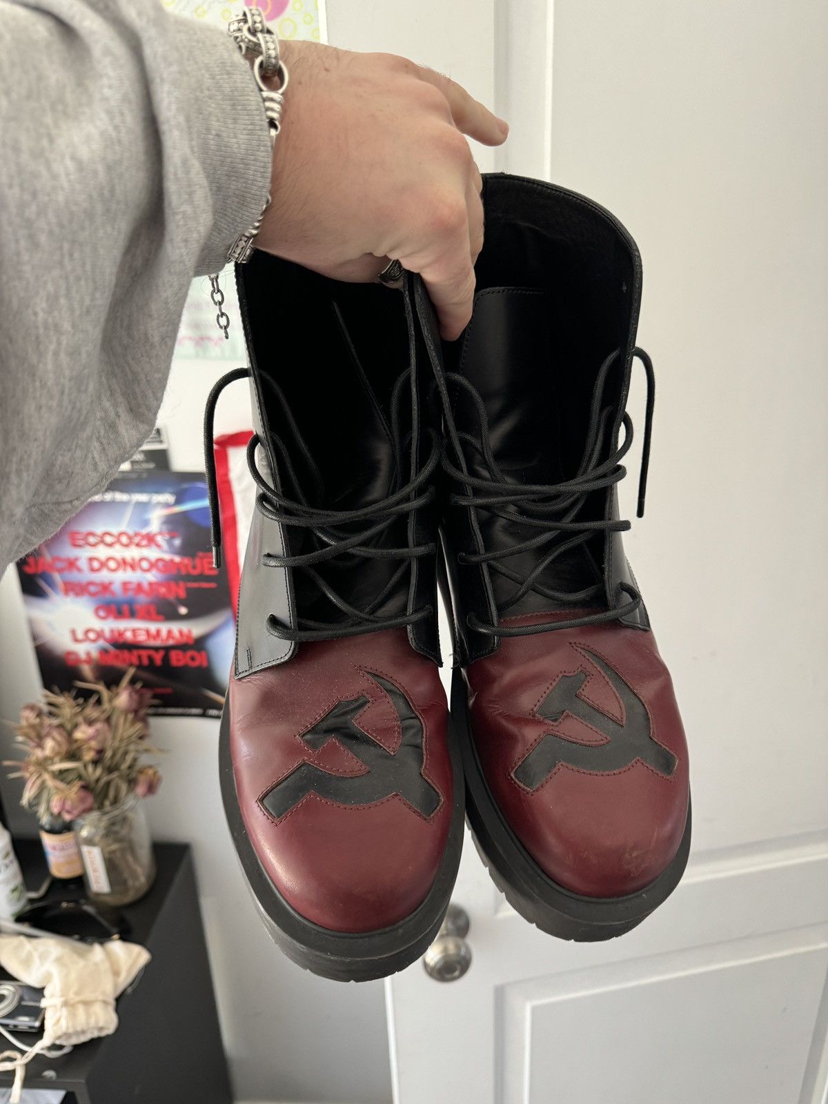 Enfants Riches Deprimes Enfants riches deprimes hammer and sickle boot Size US 11 / EU 44 - 8 Thumbnail
