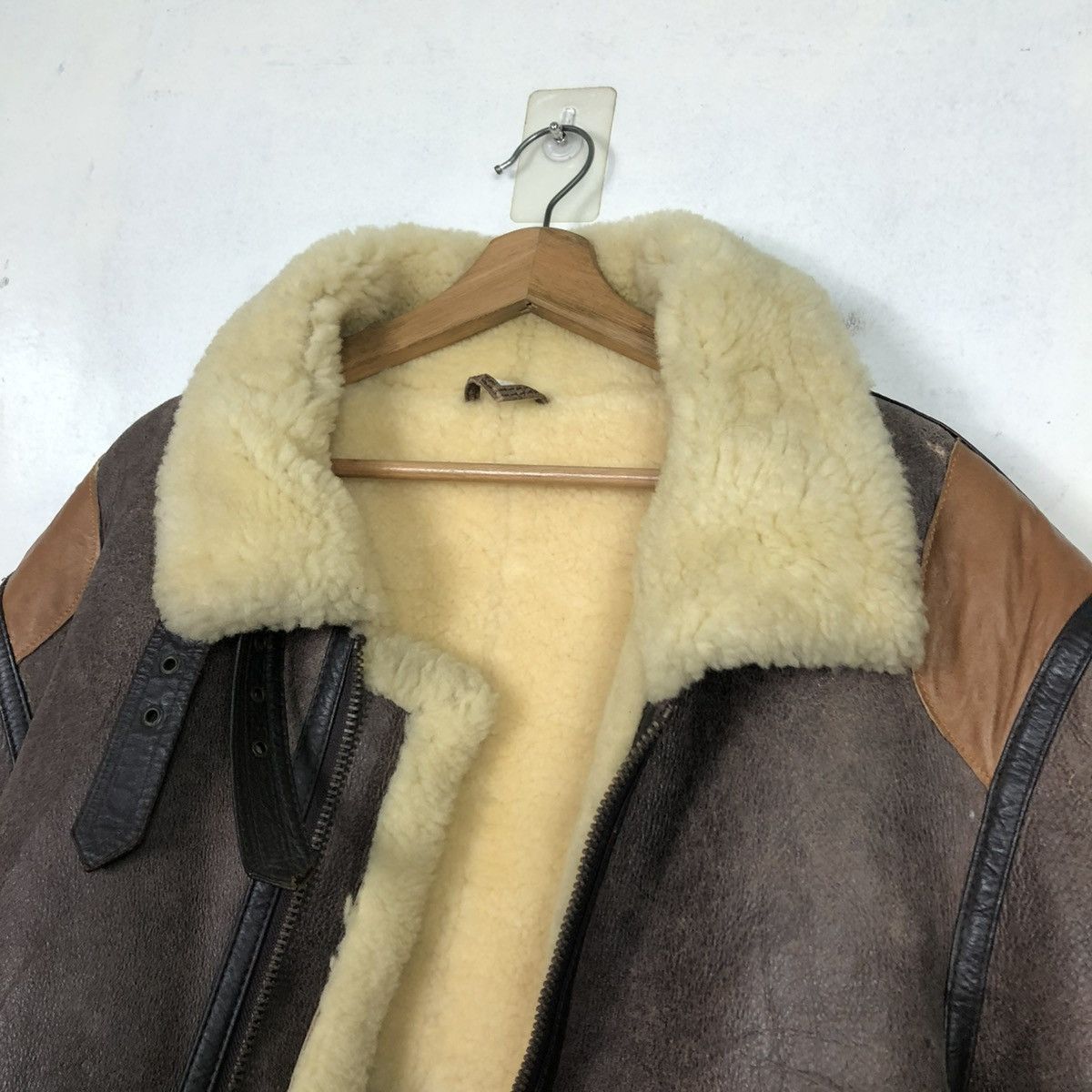 Vintage 🔥VTG LEATHER JACKET SHEARLING B3 PALMUS LIFE ISSEY MIYAKE Size US M / EU 48-50 / 2 - 19 Thumbnail