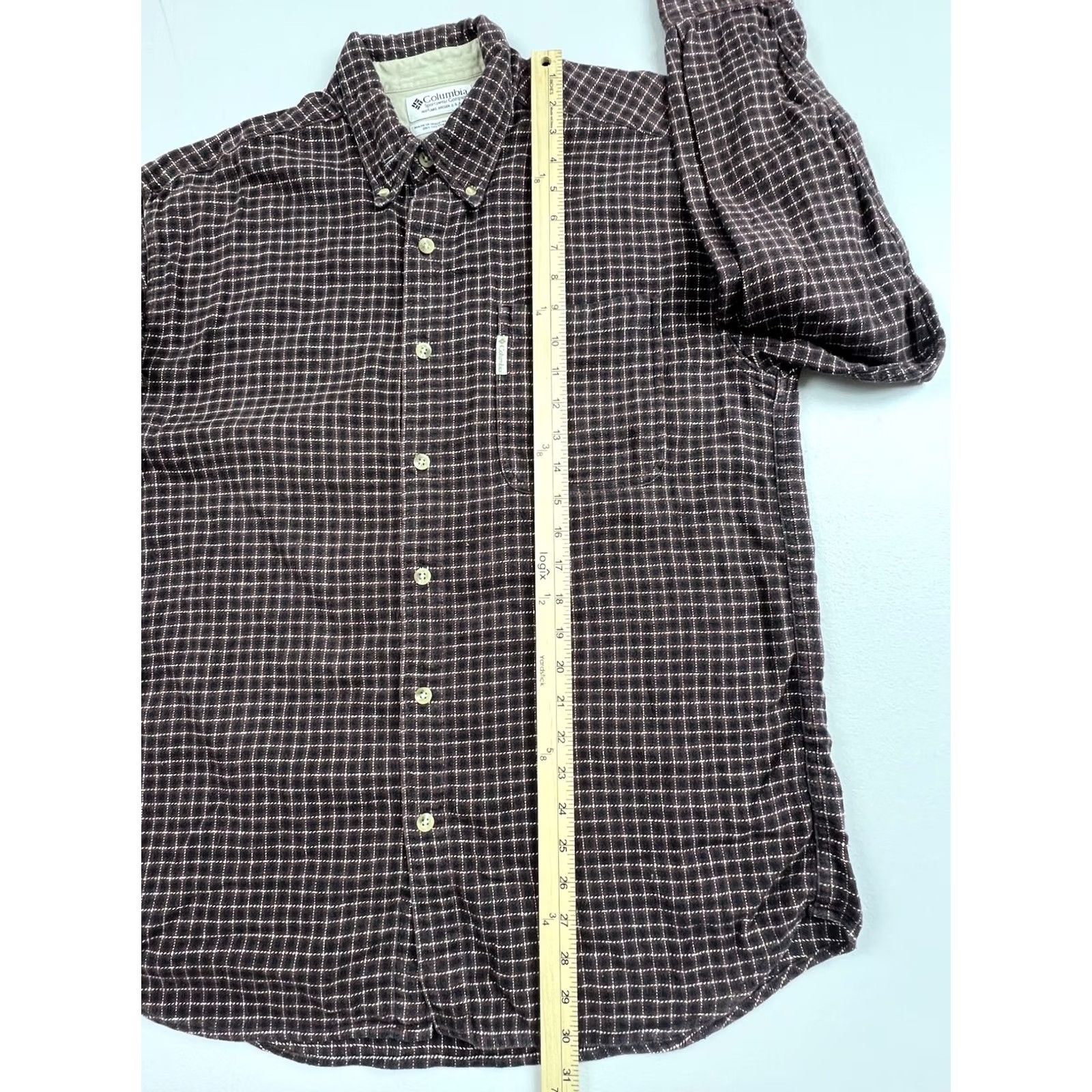 Vintage Columbia Shirt Mens Large Brown Check Flannel Button Front Long Sleeve Casual Size US L / EU 52-54 / 3 - 5 Thumbnail
