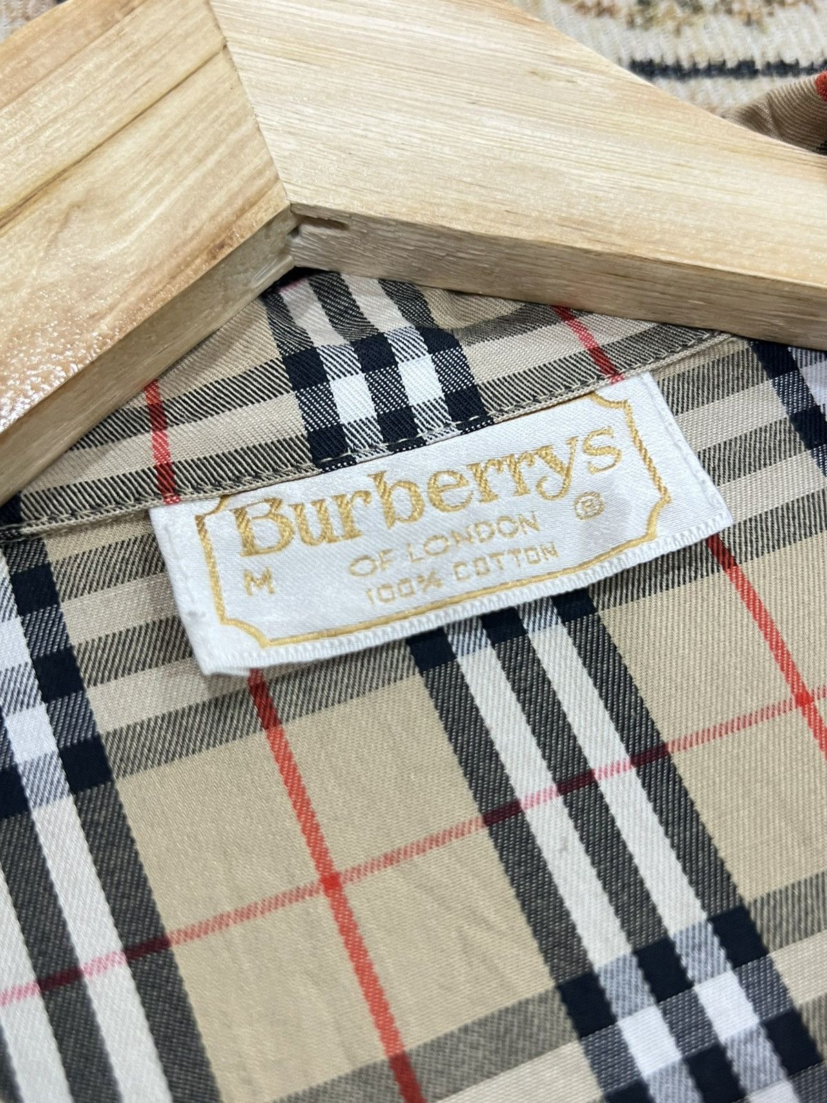 Burberry × Vintage Vtg Burberry Nova Check Shirt Size M / US 6-8 / IT 42-44 - 4 Thumbnail