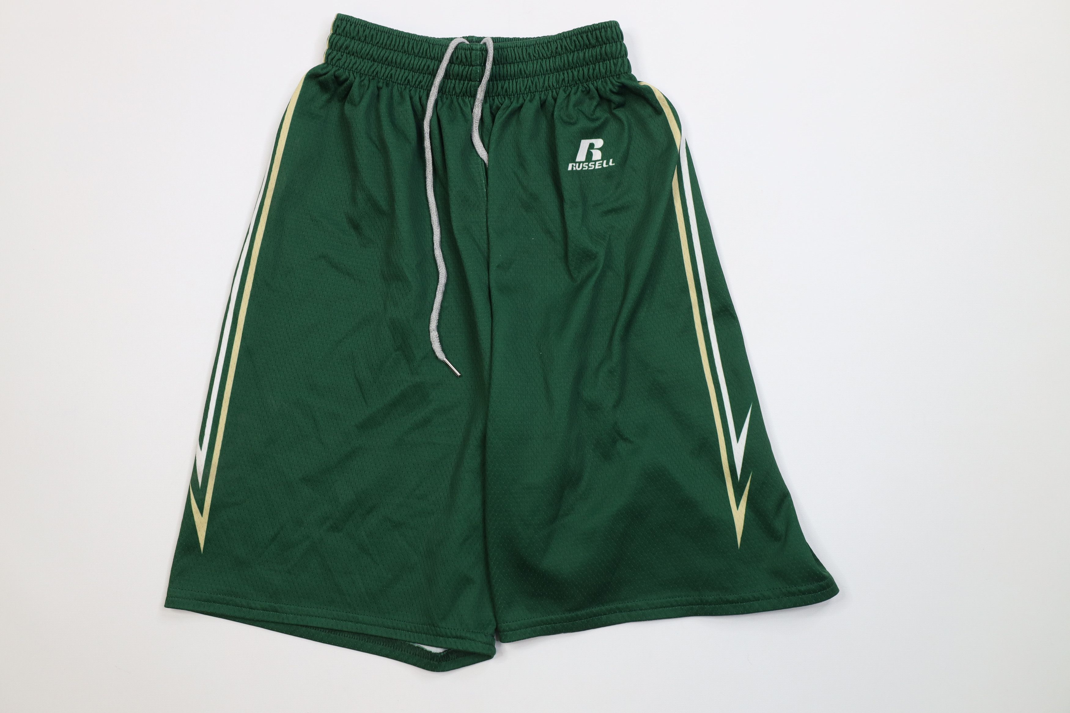 Russell Athletic Vintage 90s Y2K Russell Athletic Basketball Gym Shorts Green Size US 30 / EU 46 - 1 Thumbnail