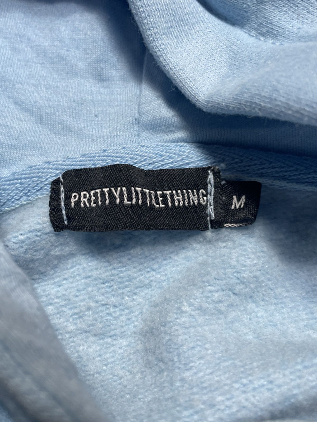 PrettyLittleThing Pretty Little Thing Hoodie Baby Blue Boxy Fit Hype Size S / US 4 / IT 40 - 6 Thumbnail
