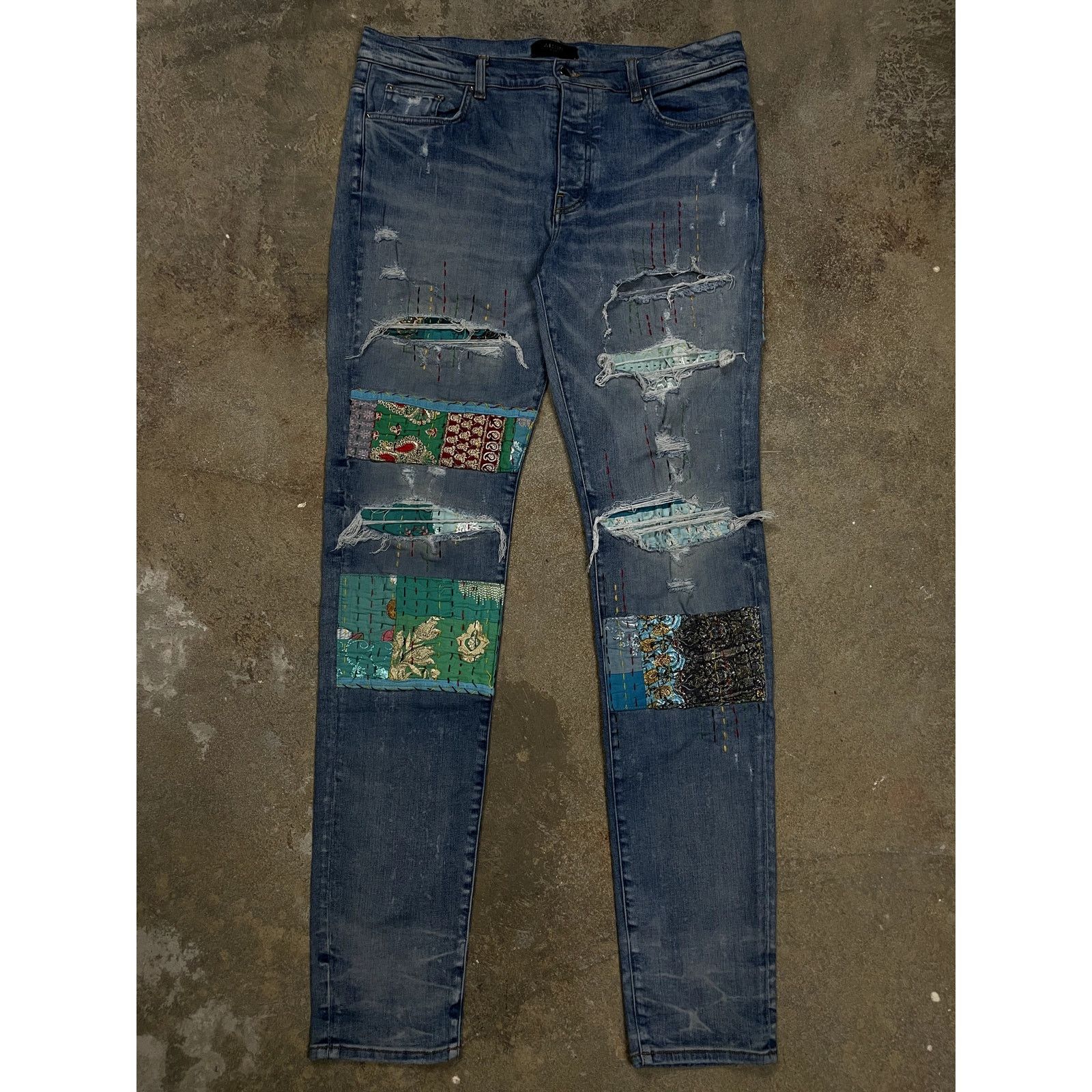 Amiri Amiri Jeans Multi Patch 38 Used Size US 38 / EU 54 - 1 Thumbnail
