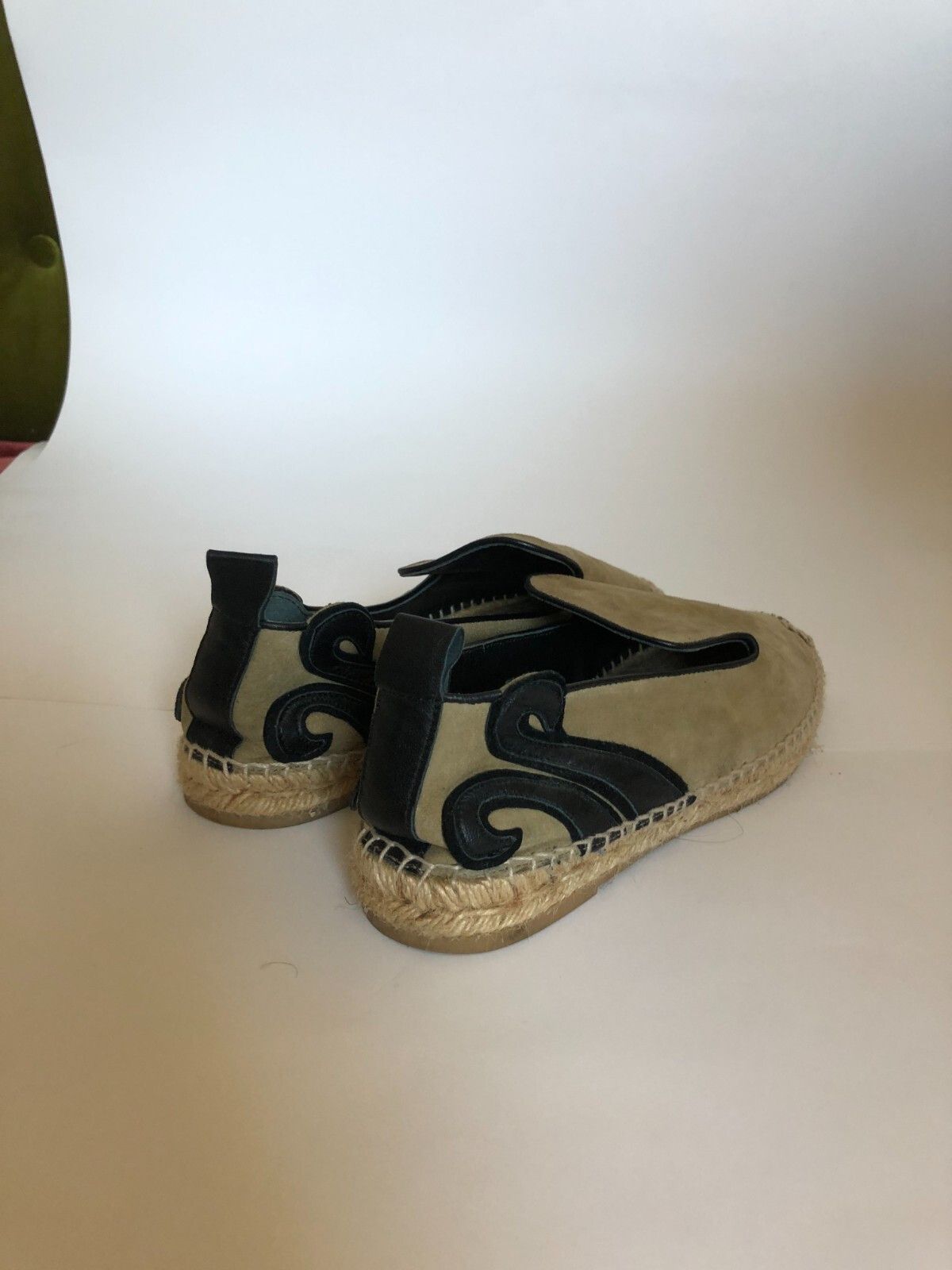 Other Isa Tapia Camel Suede Black Leather Espadrille Shoes 39 EU Size US 9 / IT 39 - 2 Thumbnail