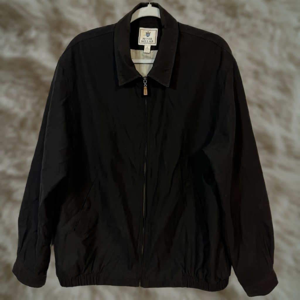 Peter Millar Peter Millar Jacket Mens L Full Zip Black Lined Windbreaker Golf Wind Resistant Awarded by Peter Millar Size US L / EU 52-54 / 3 - 1 Thumbnail