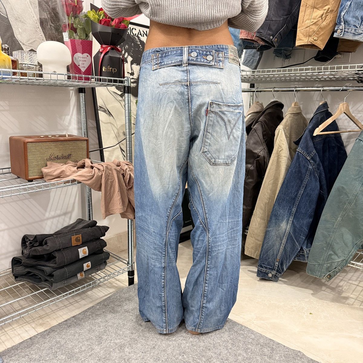 Levi's Vintage Levis Engineered buckle belt jeans Size US 34 / EU 50 - 1 Thumbnail